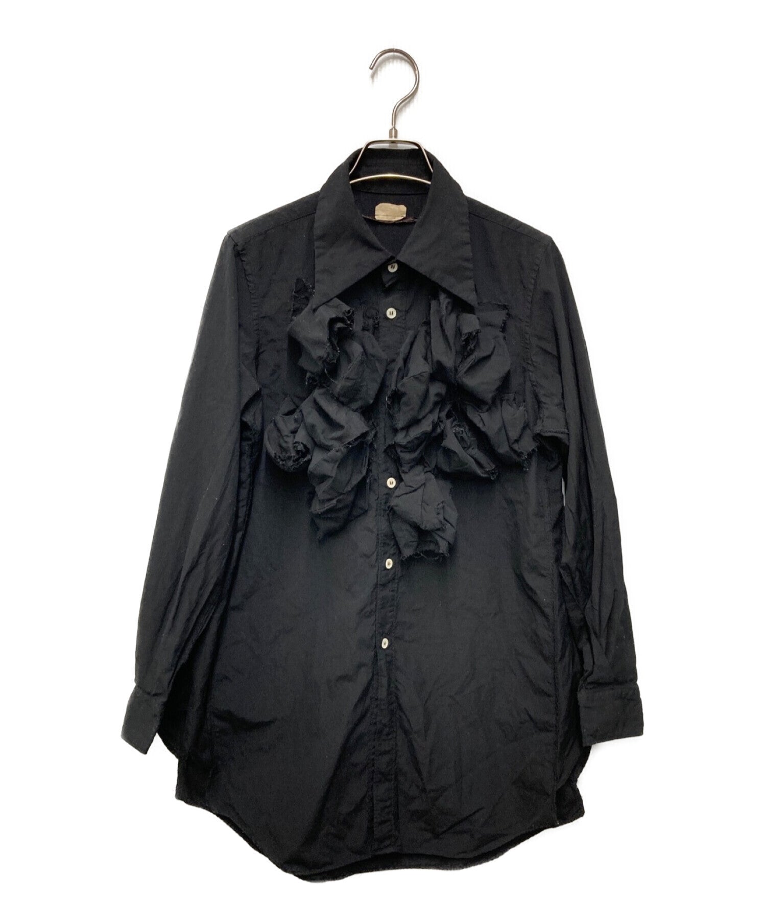 [Pre-owned] COMME des GARCONS Inside-out ruffle embellished shirt 17AW