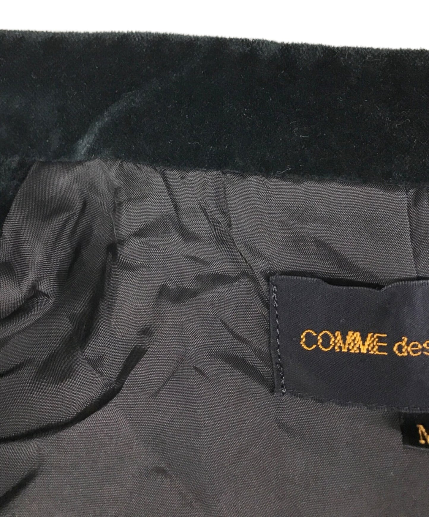 COMME DES GARCONS 88AW 80年代复古丝绒Gilet GILET GILET GLET GV-0501010M