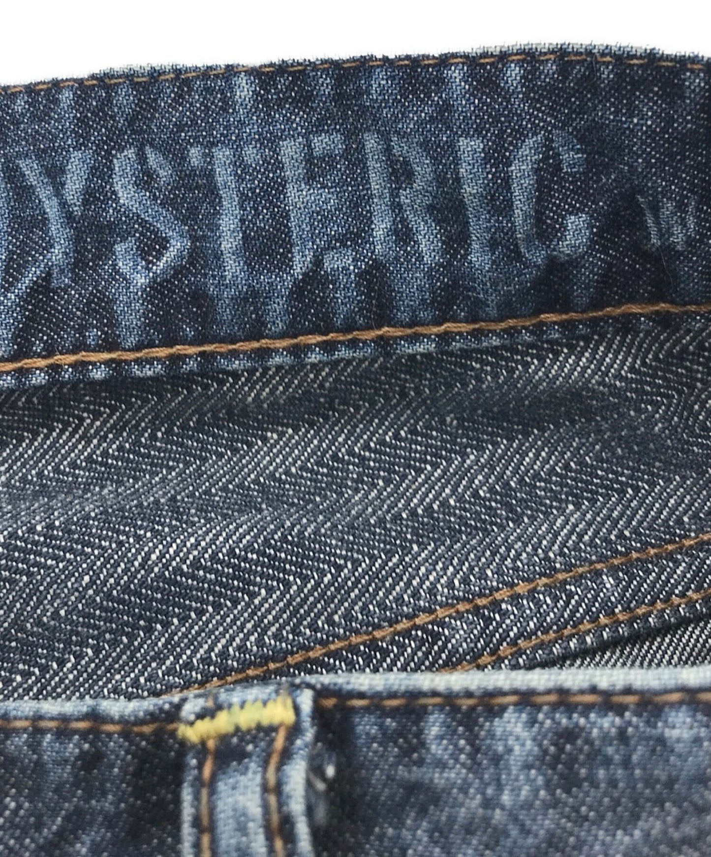 歇斯底里的魅力刮擦耀斑牛仔布褲01193AP02