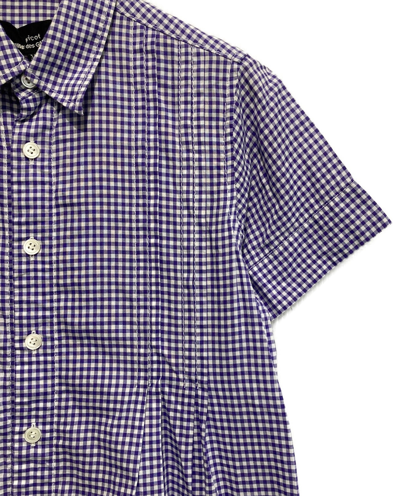 Tricot comme des garcons gingham cheark礼服