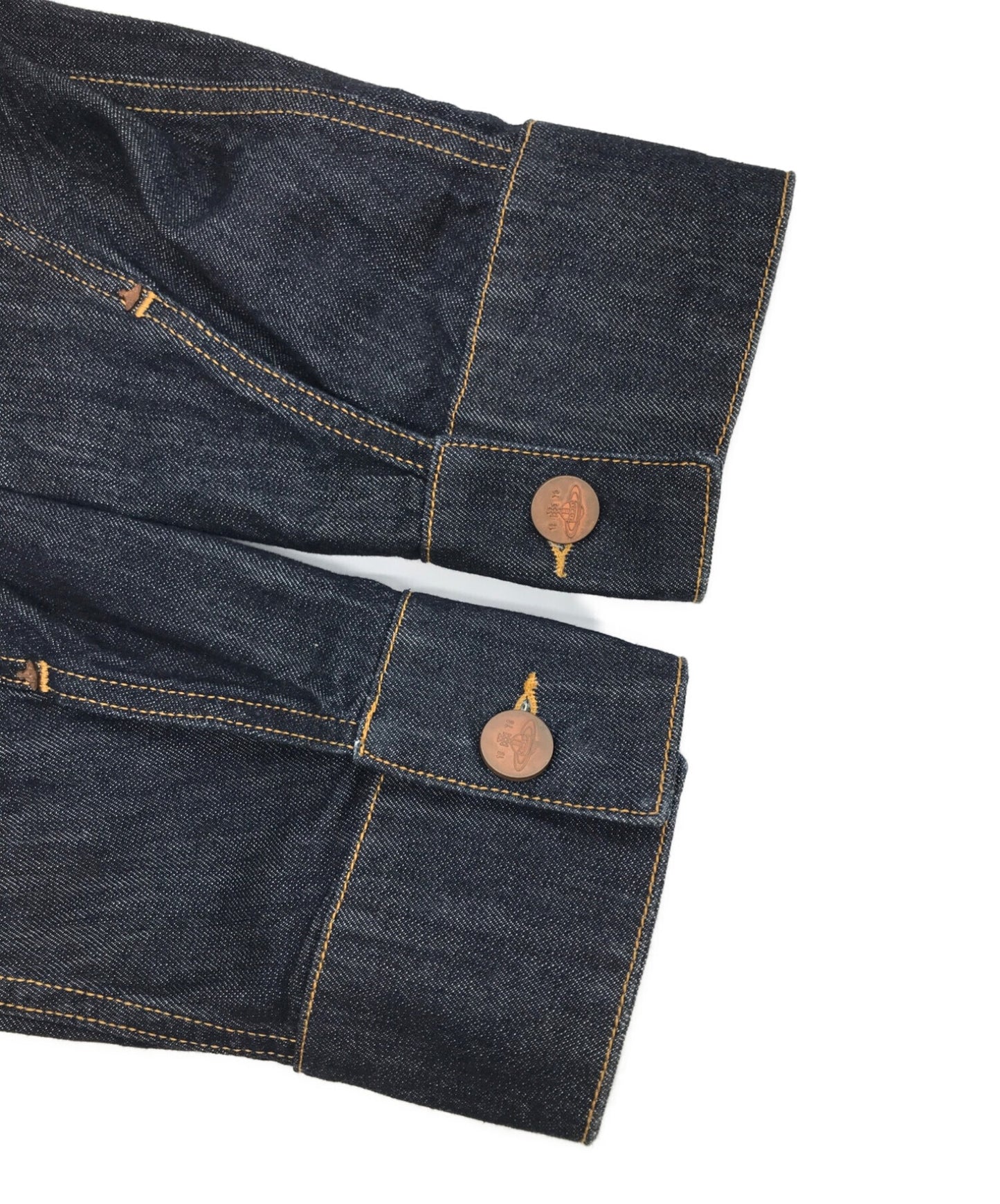 Vivienne Westwood Anglomania ใหม่แจ็คเก็ตเดนิมเดนิม 28010002-10566