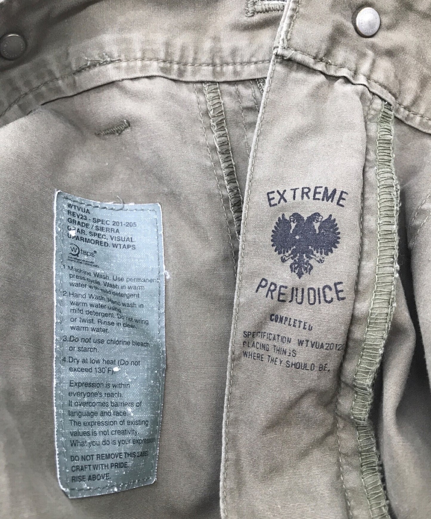 WTAPS 카고 바지 1st TSDT-PT-M04