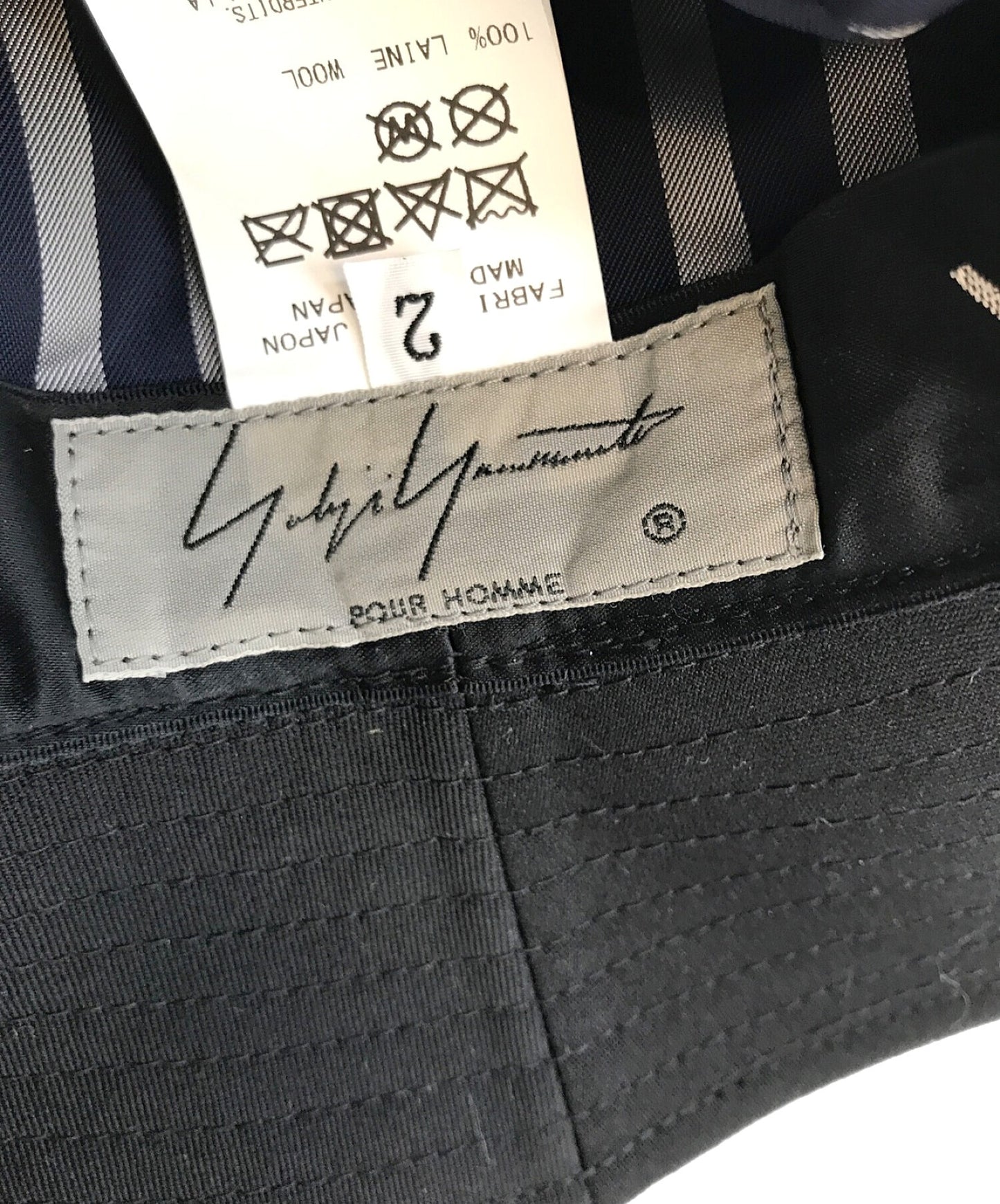 Yohji Yamamoto는 Gabardine Fedora 모자 HR-H09-100을 주름지게했습니다