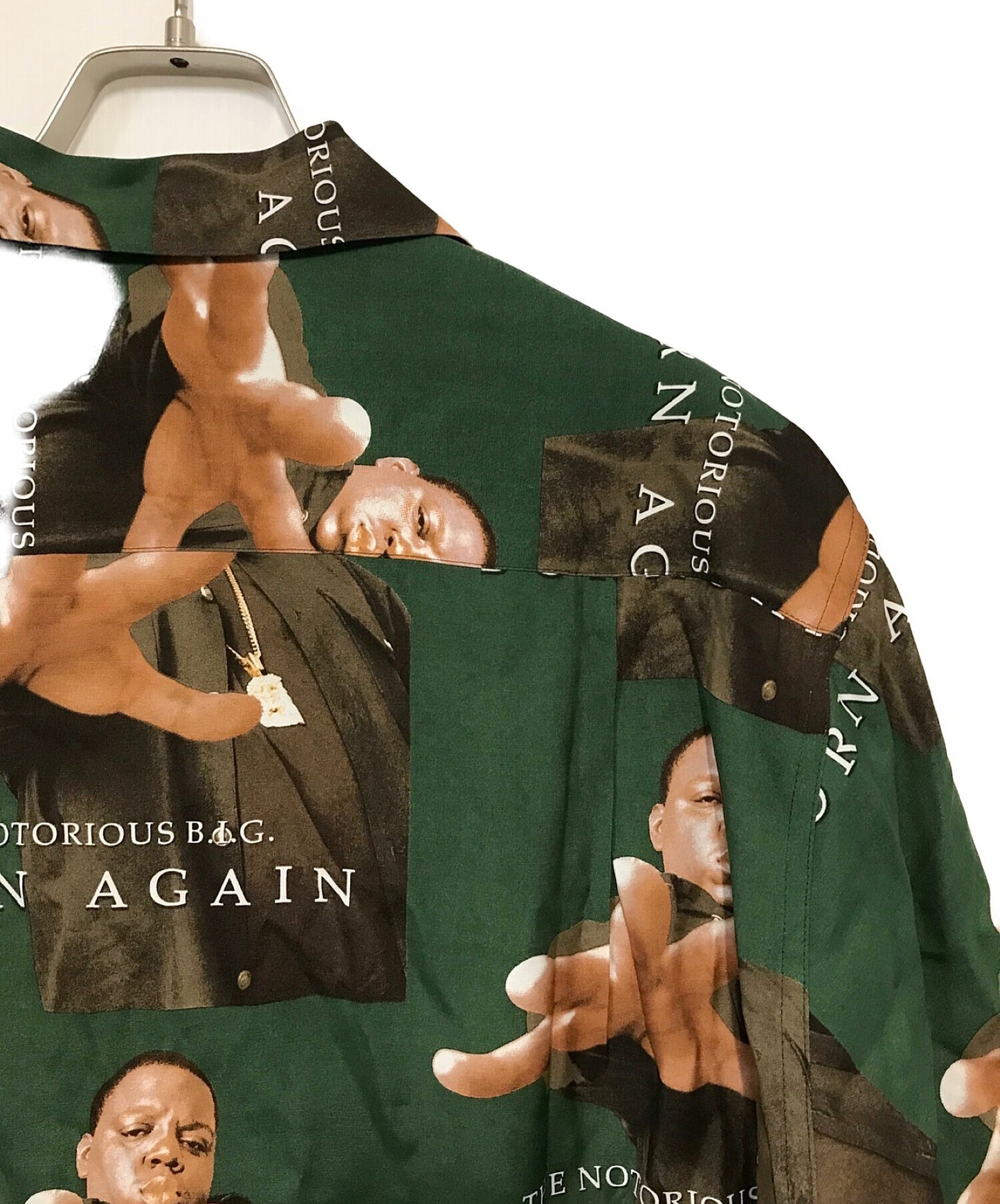 Wacko Maria s/s 하와이 셔츠 "악명 높은 B.I.G." (알로하 셔츠) biggie-WM-Hi02