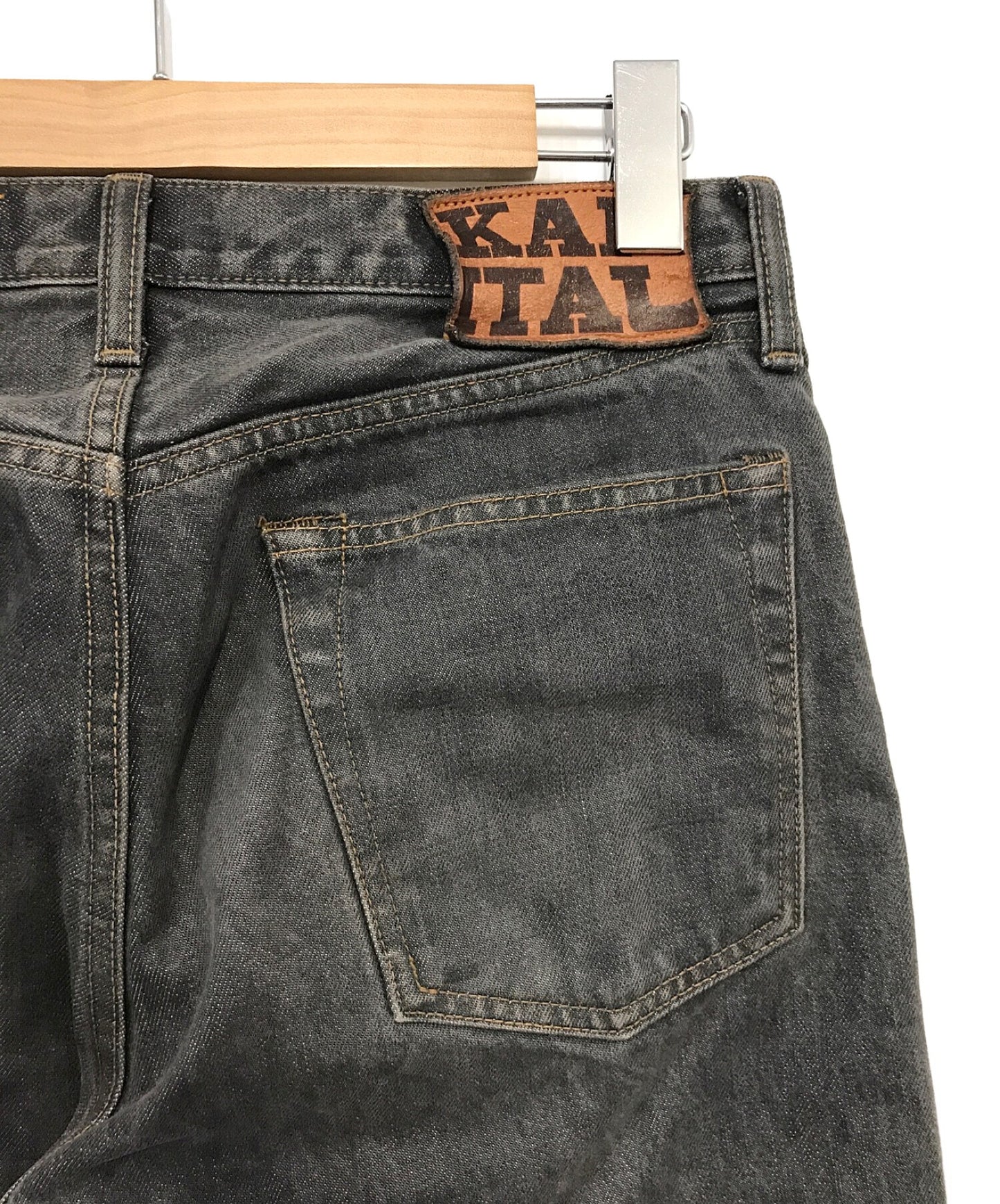 Kapital 14oz 블랙 데님 5p 원숭이 Cisco K2103LP050