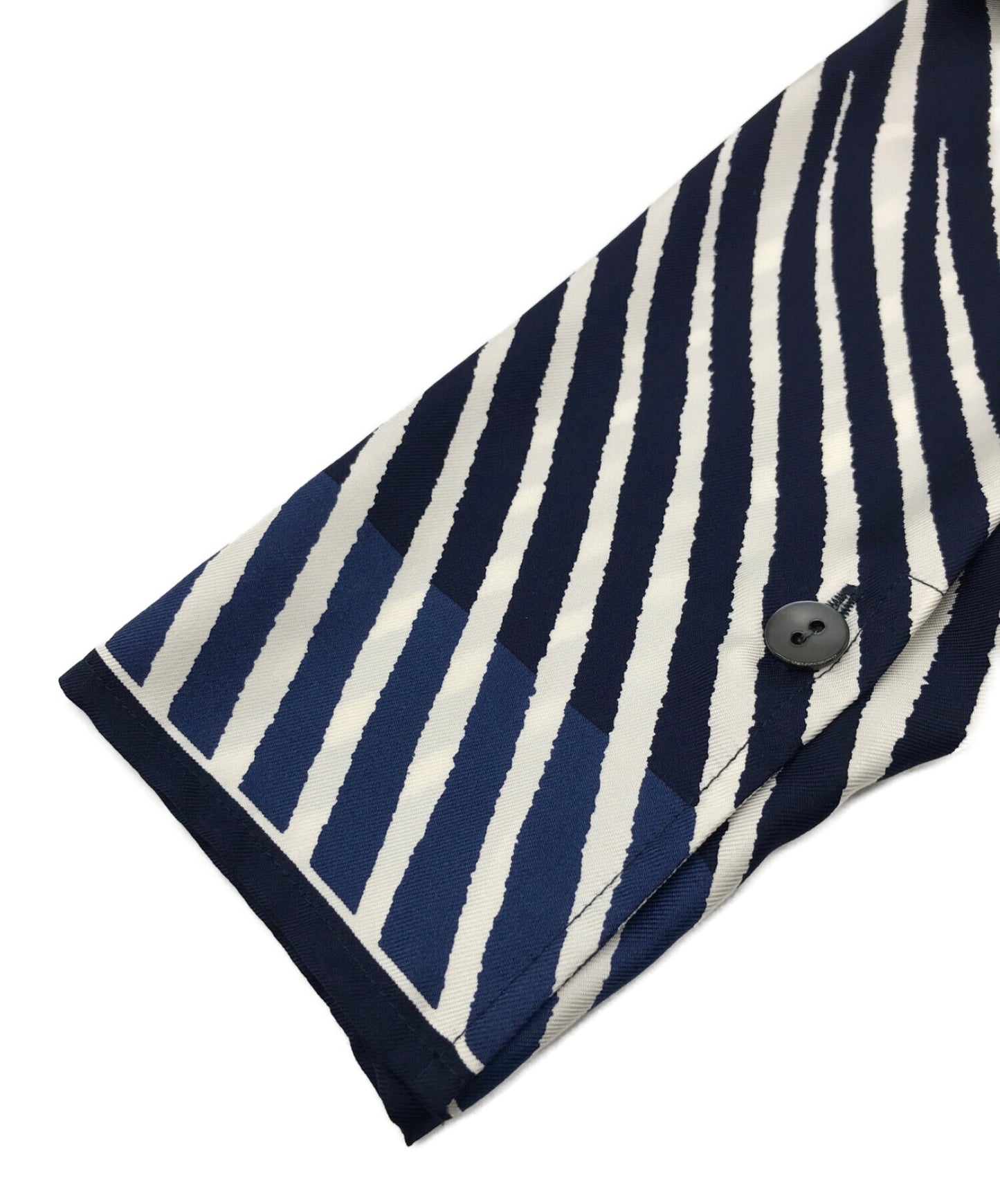 헤르메스 실크 랩 블라우스