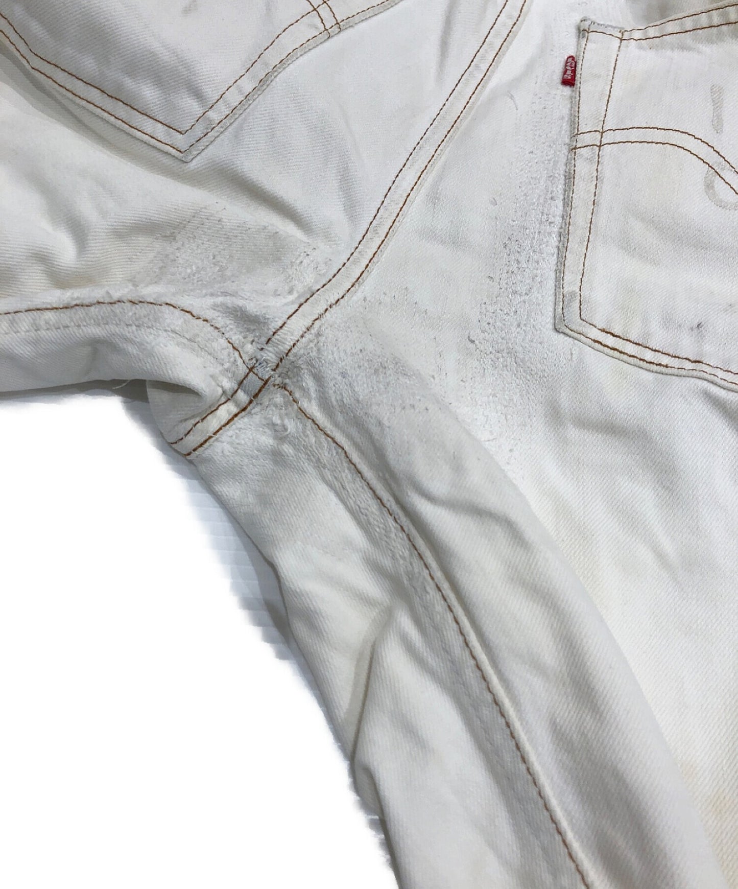 Comme des Garcons Junya Watanabe Man 메시지 페인트 데님 바지