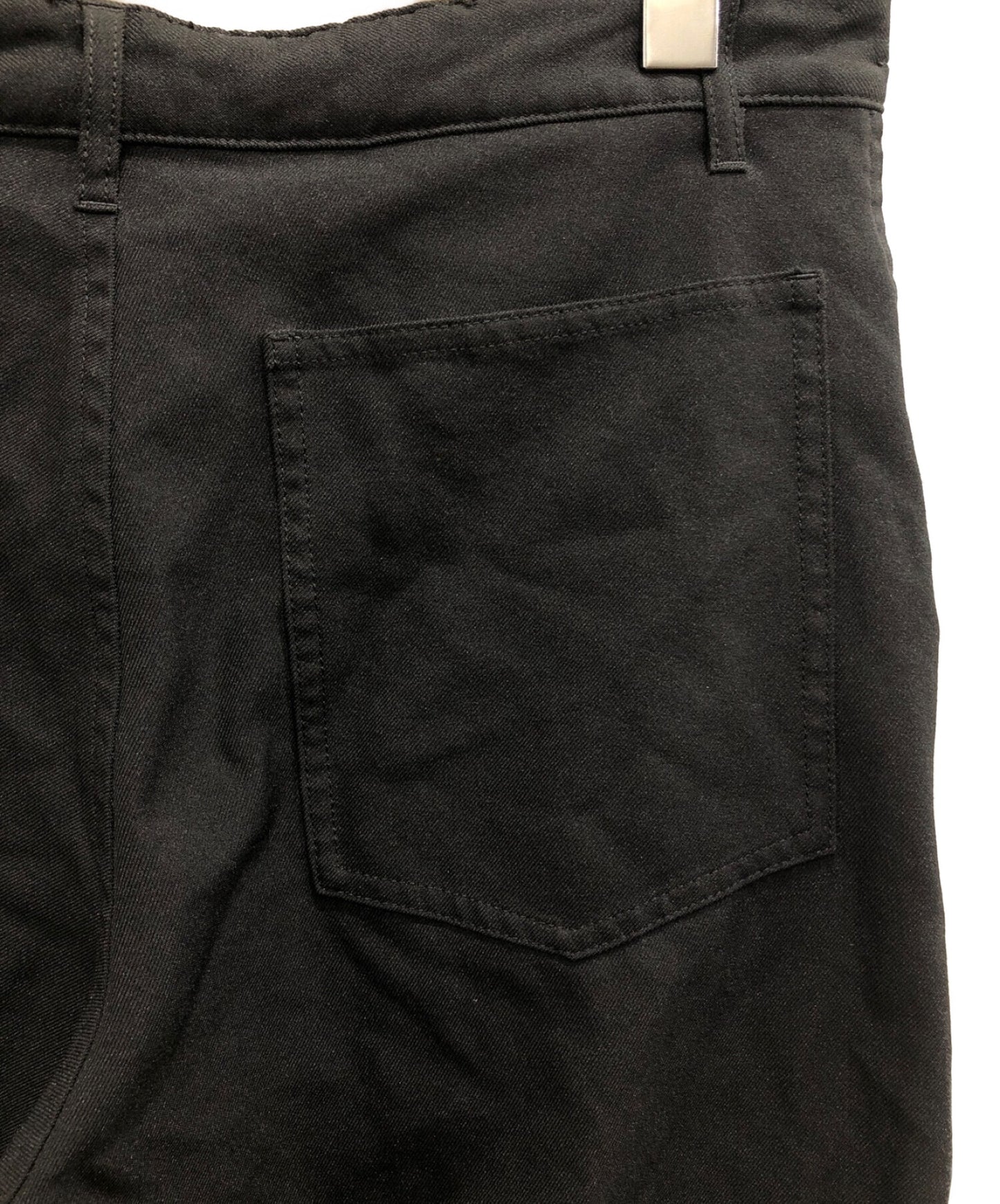 Black Comme des Garcons กางเกงโพลีเอสเตอร์ 1B-P024