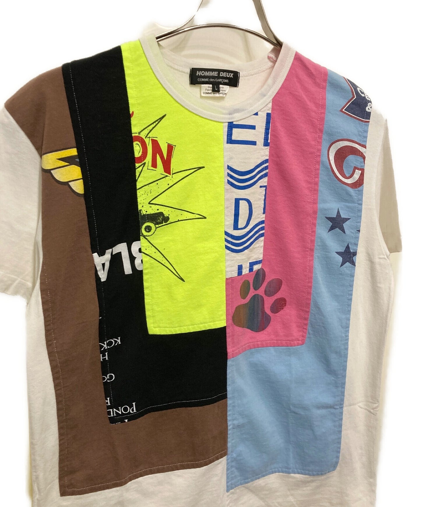 Comme des Garcons Homme Deux 패치 워크 컷 and-sew de-t502