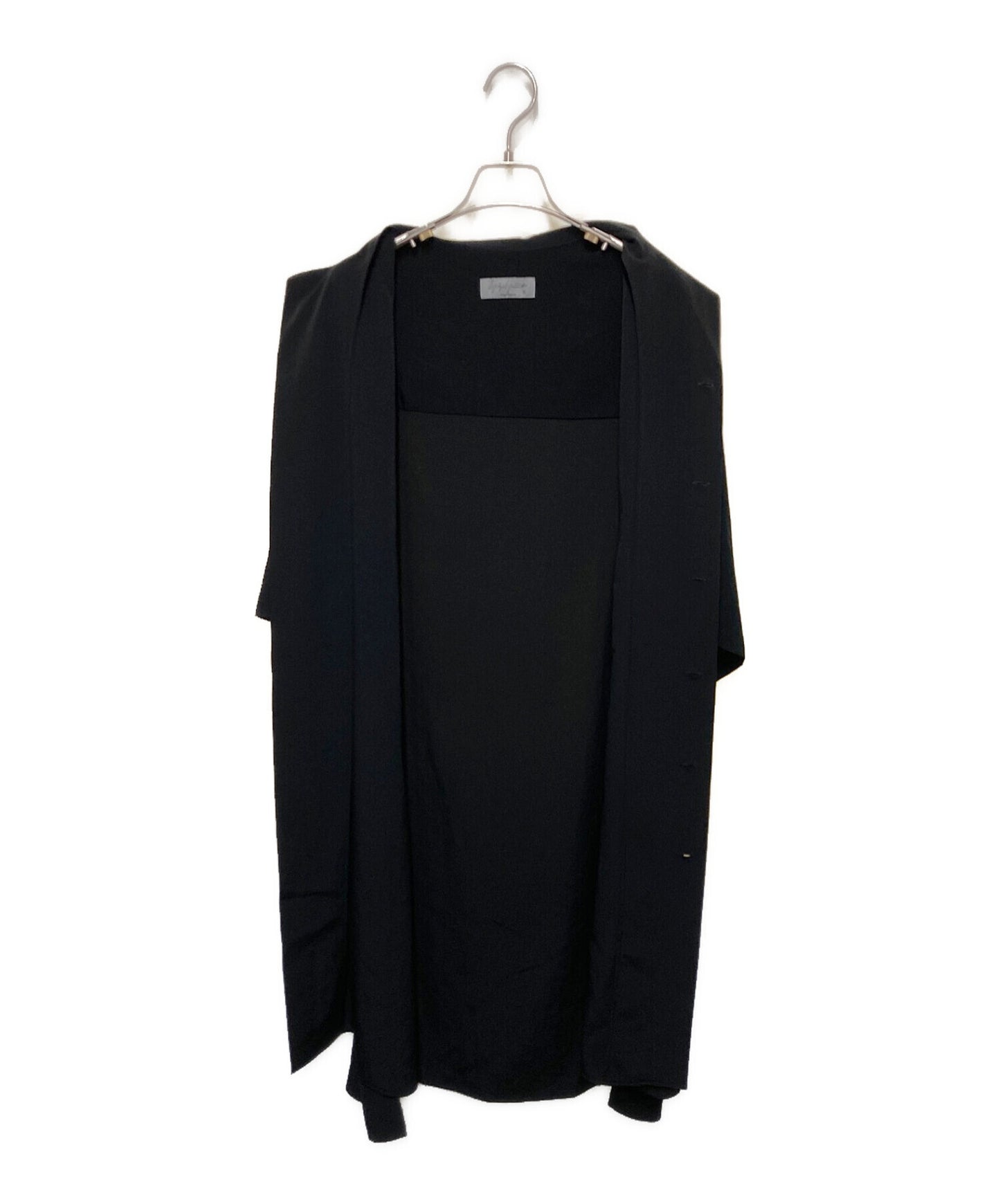 Yohji Yamamoto Pour Homme开放项圈长衬衫HG-B47-502