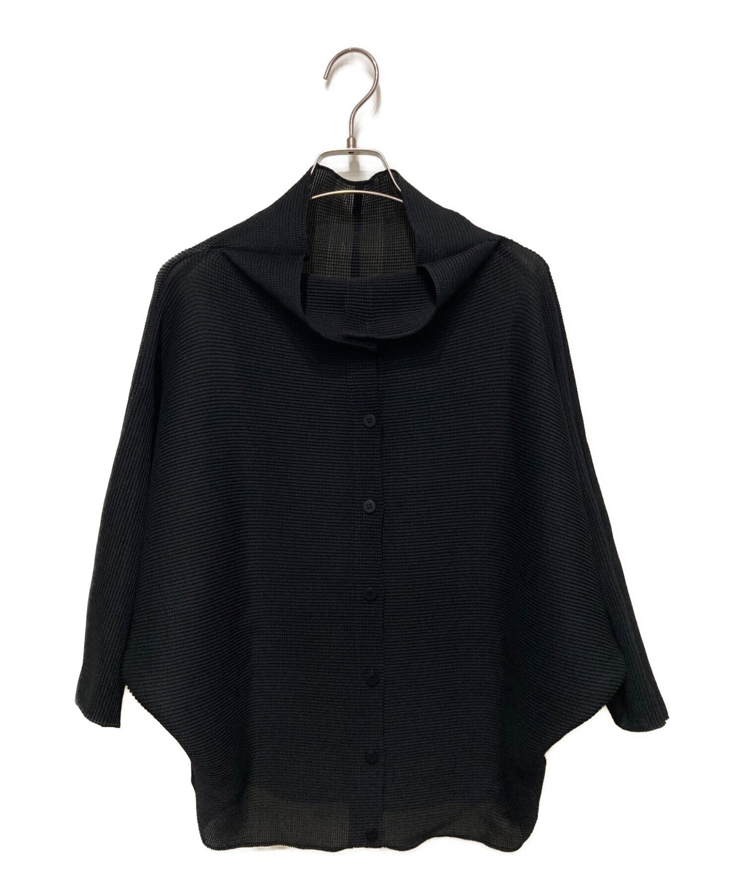 [Pre-owned] me ISSEY MIYAKE Dolman Stretch Pleats MI31FO373