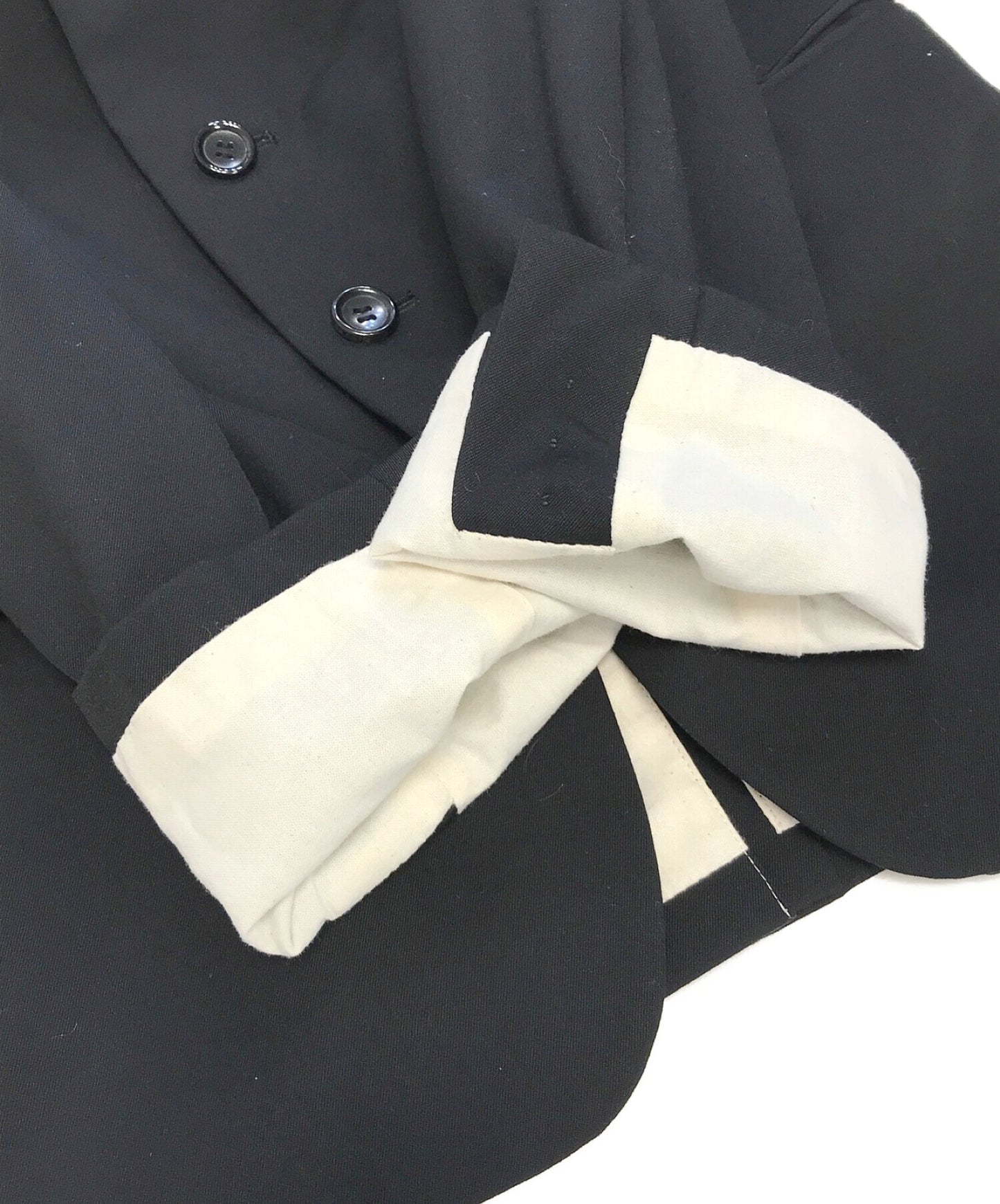 Comme des Garcons Polyester Shrunken Ruffle Jacket Ga-J001