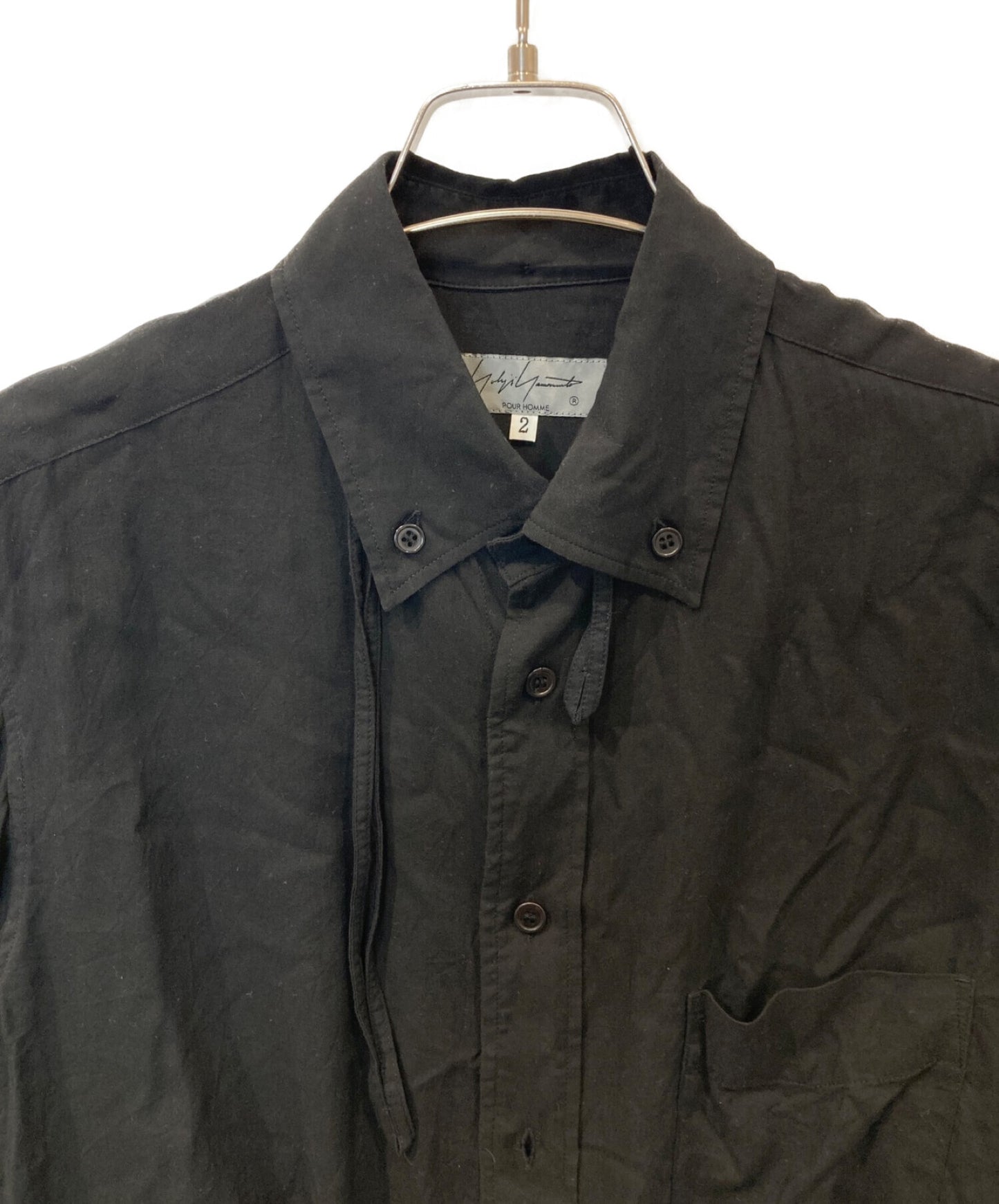 Yohji Yamamoto Pour homme襯衫,帶環帶HX-B16-201