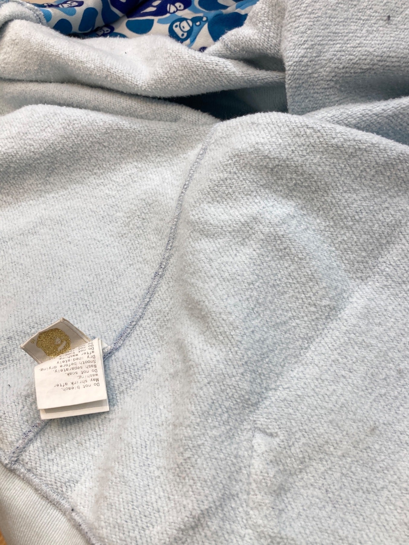 沐浴猿milo蓝色迷彩全拉链连帽衫1860-115-028