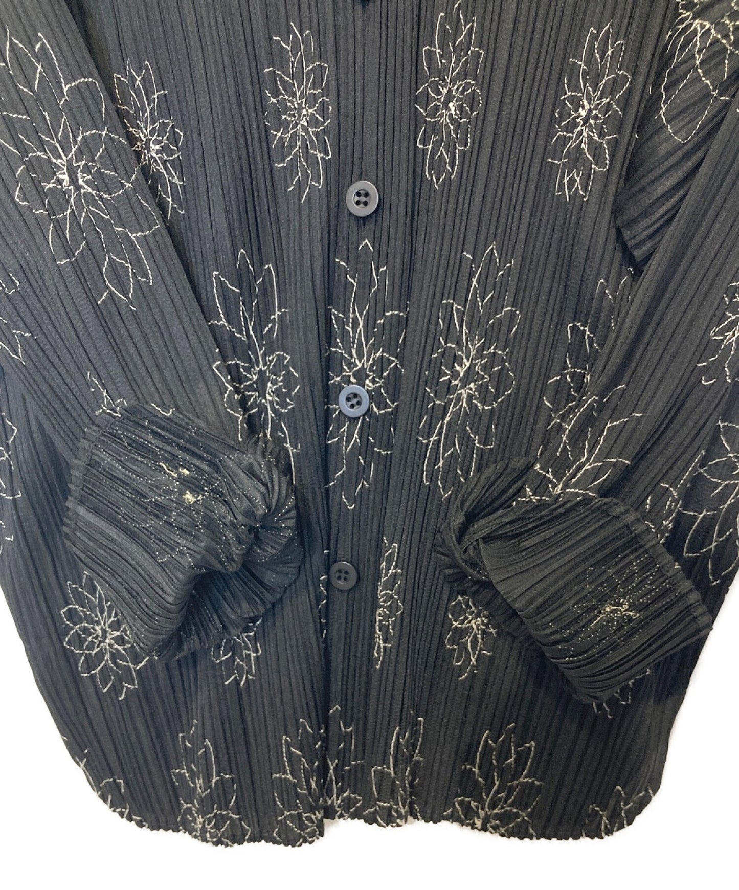 Pleats Please Flower Stitch เสื้อจีบ pp51-jj887