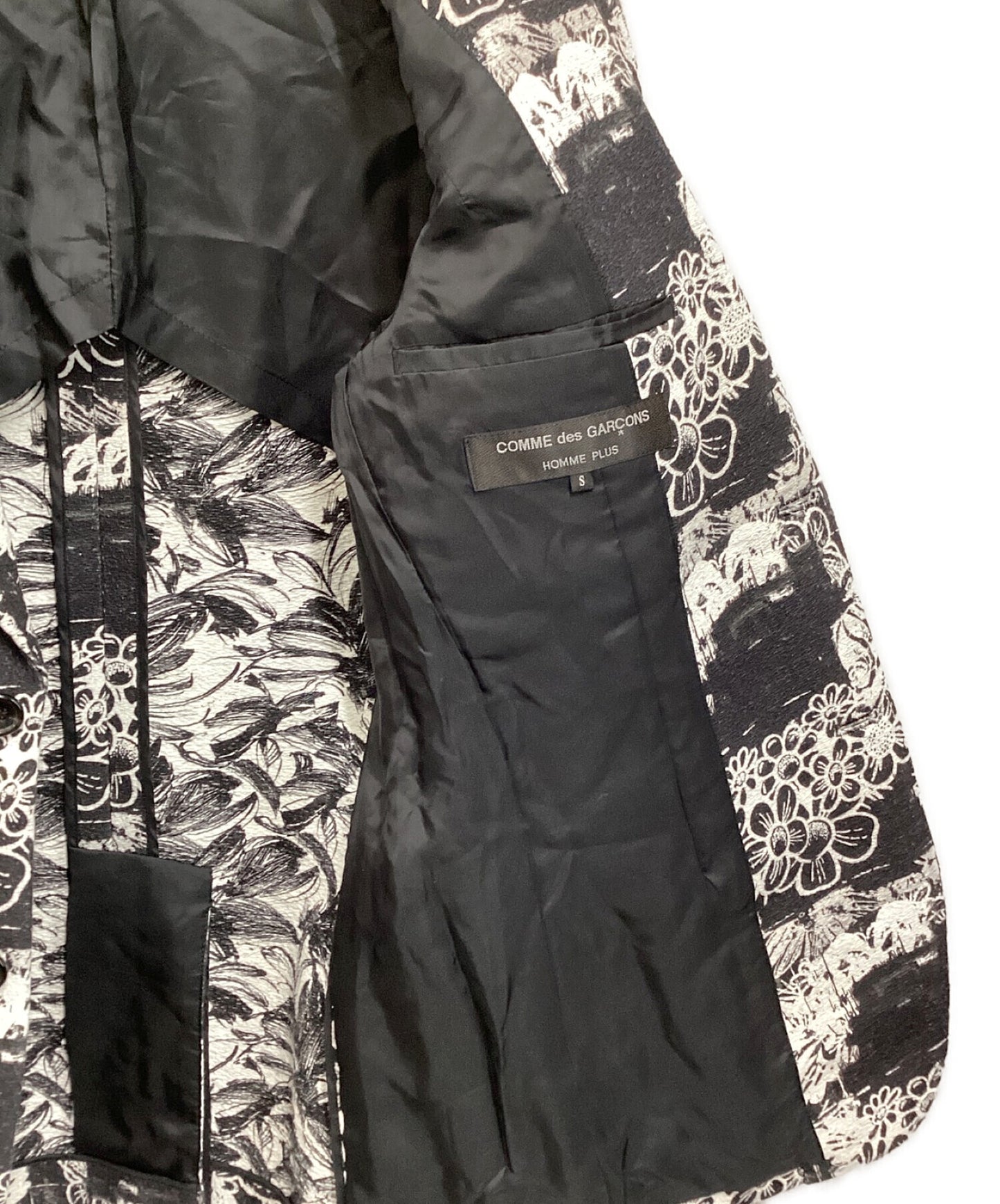 Comme des Garcons Homme Plus 22SS Floral Pattern Tailored Jacket Pi-J044