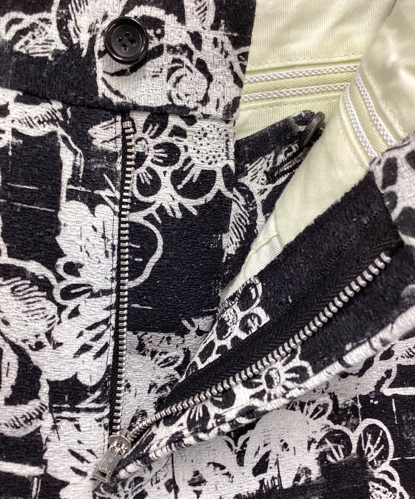 COMME DES GARCONS HOMME PLUS 22SS FLORAL PANTERY TAPERED PANTS PI-P042