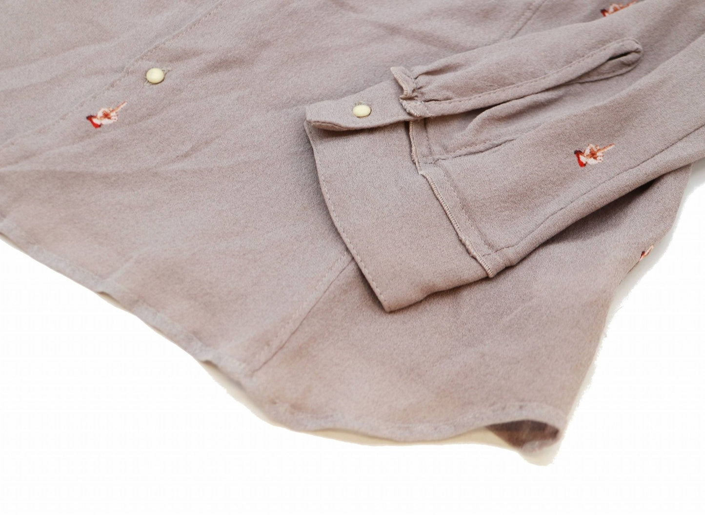 낙담 한 칼라 색 구성표 실크 셔츠 J1404-2