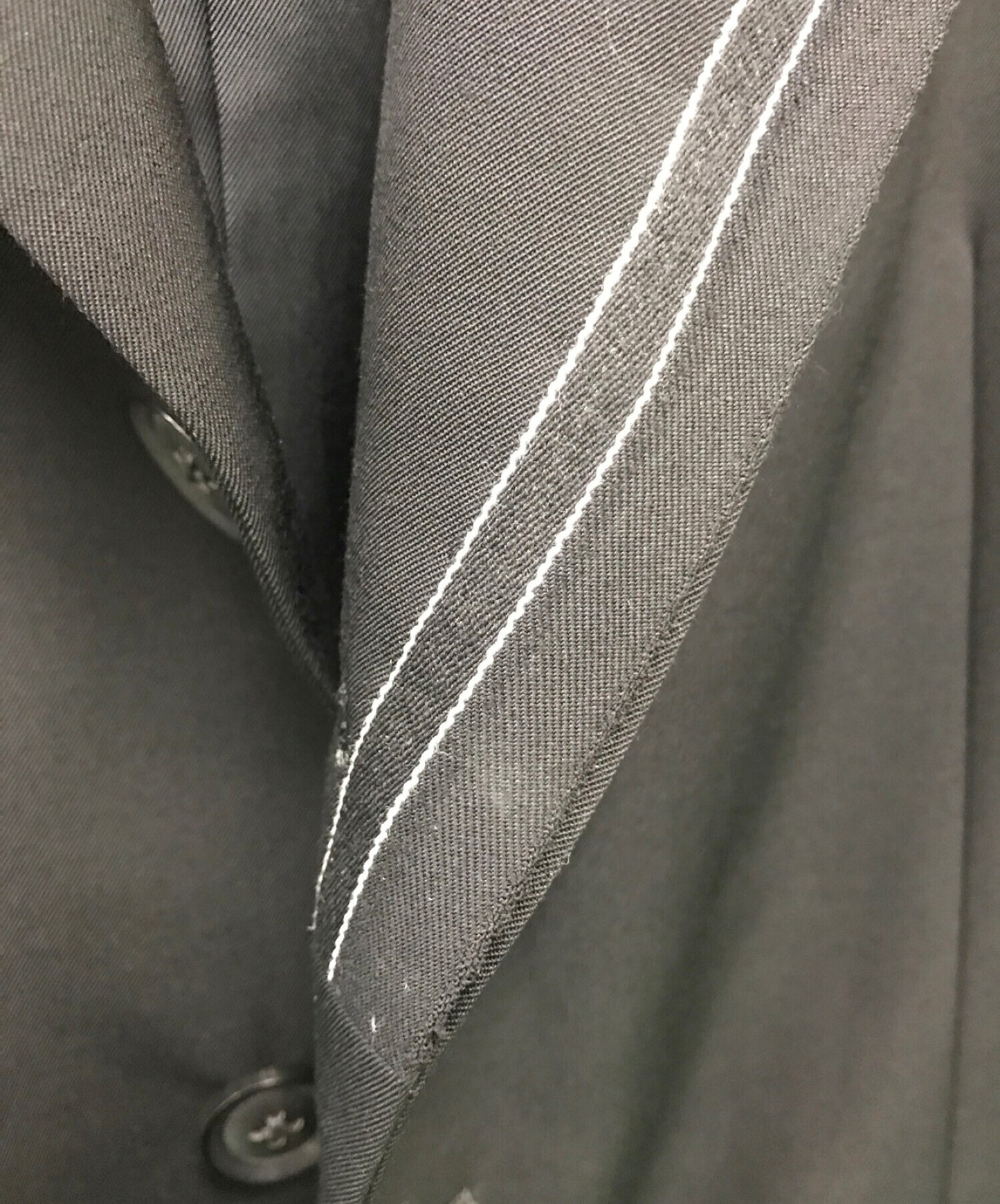 yohji yamamoto 왼쪽 옷깃 귀 hr-j50-143 with homme 재킷