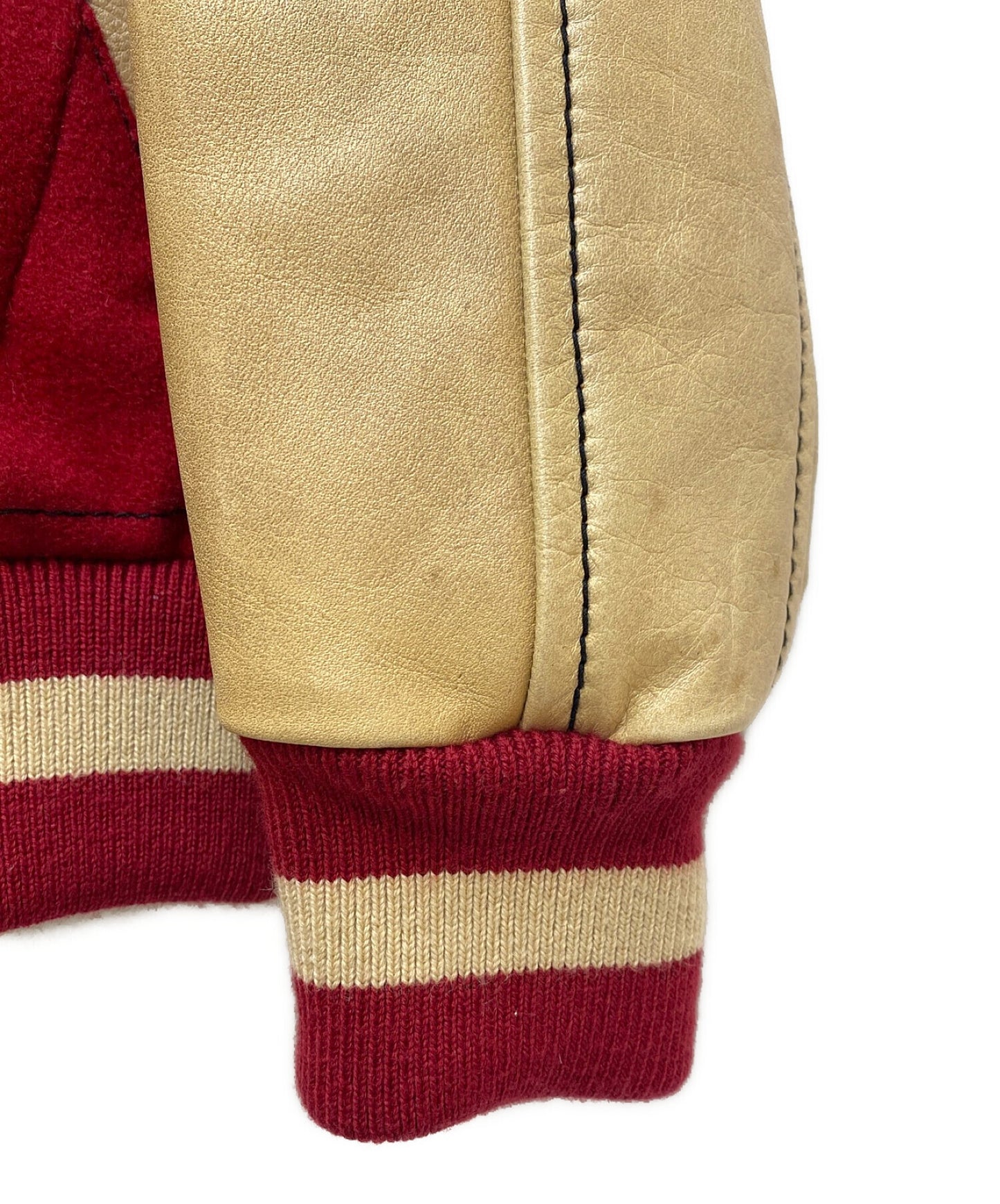 数字(n)Ine Varsity夹克,带皮革手臂转换F08-NJ052