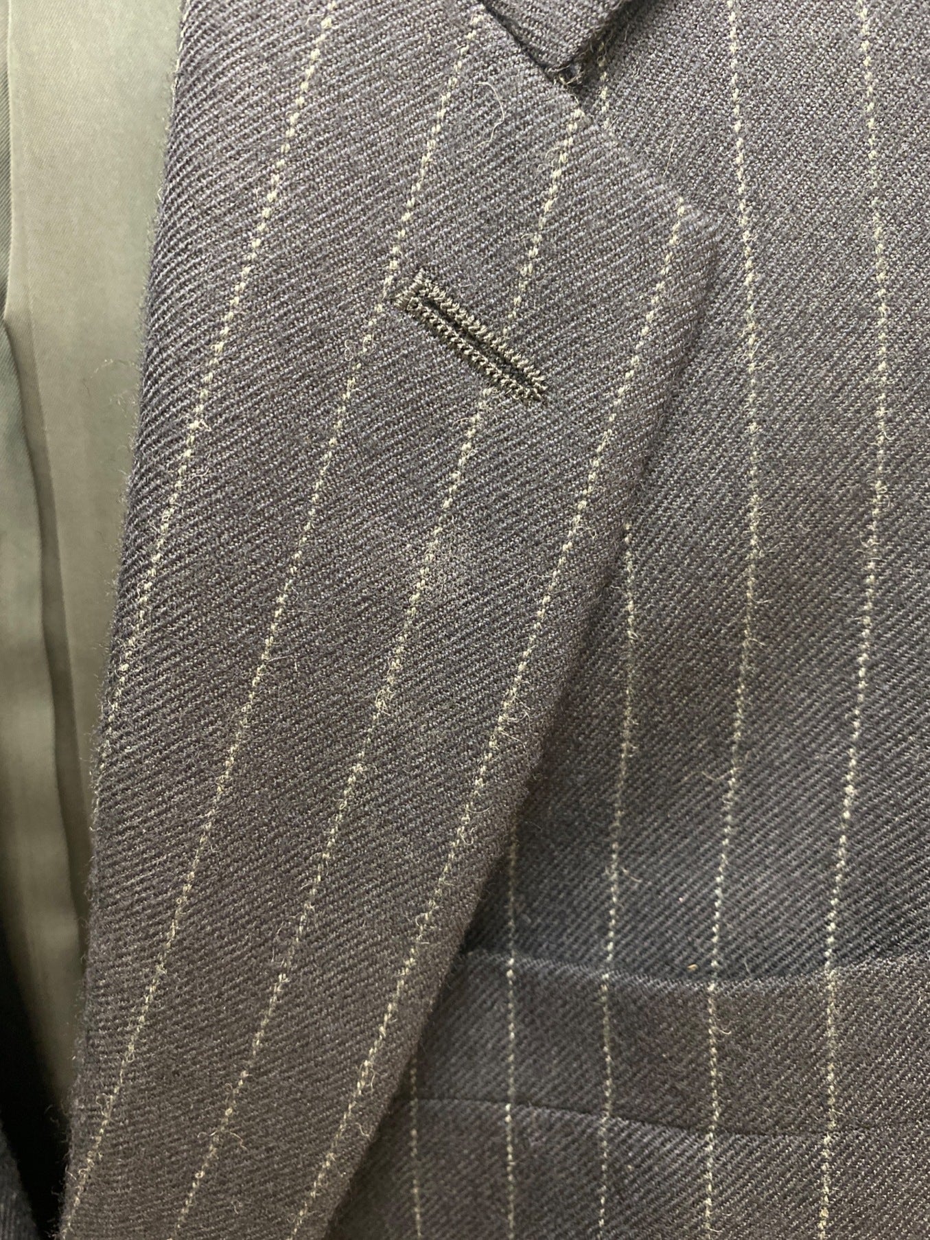 Comme des Garcons Homme Plus Pinstripe 스터드 테일러드 재킷 PR-J047/AD2016