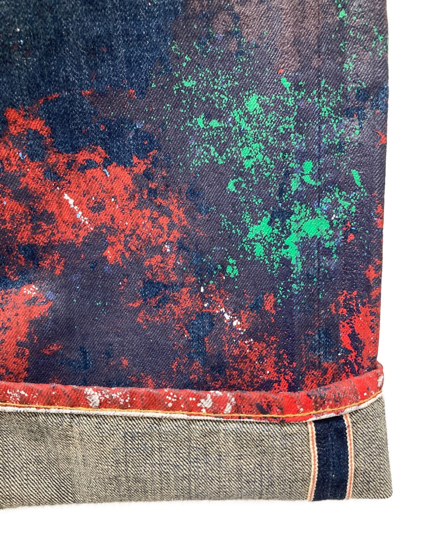 Junya Watanabe Man×Levi的油漆薄牛仔裤WA-P205