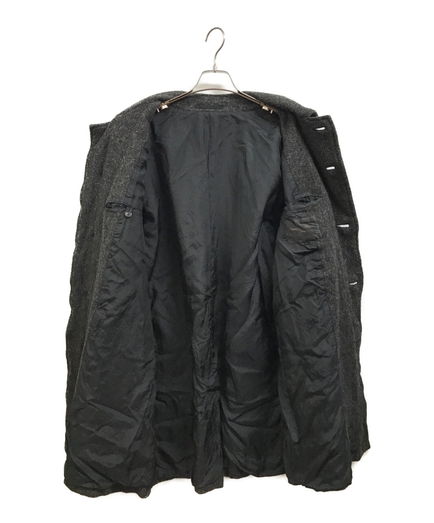 Comme des Garcons Homme Woolen縮水不銹鋼衣領外套HL-C008/AD2003