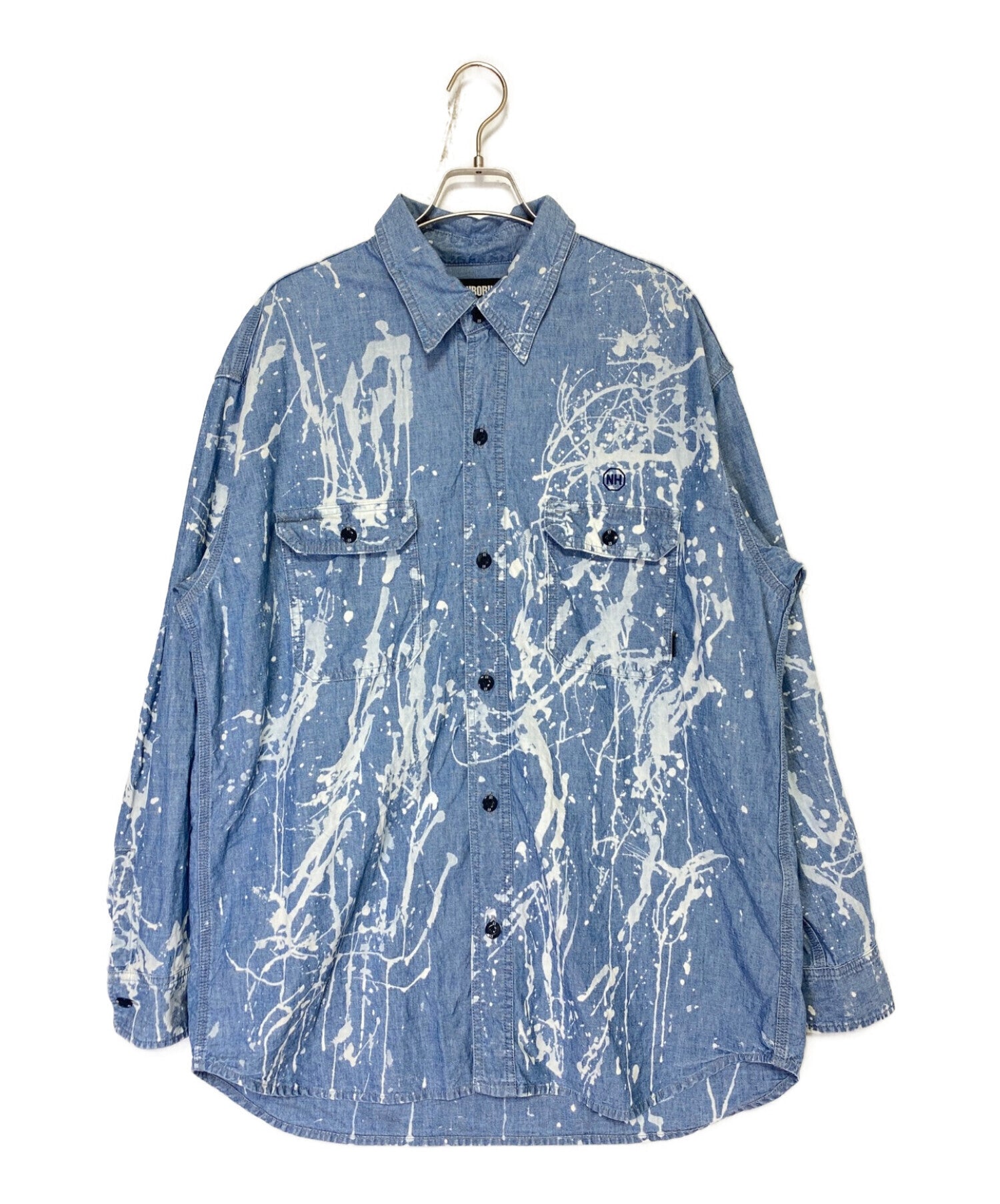 NEIGHBORHOOD BLEACH CHAMBRAY SH LS . CO 22AW Fall/Winter