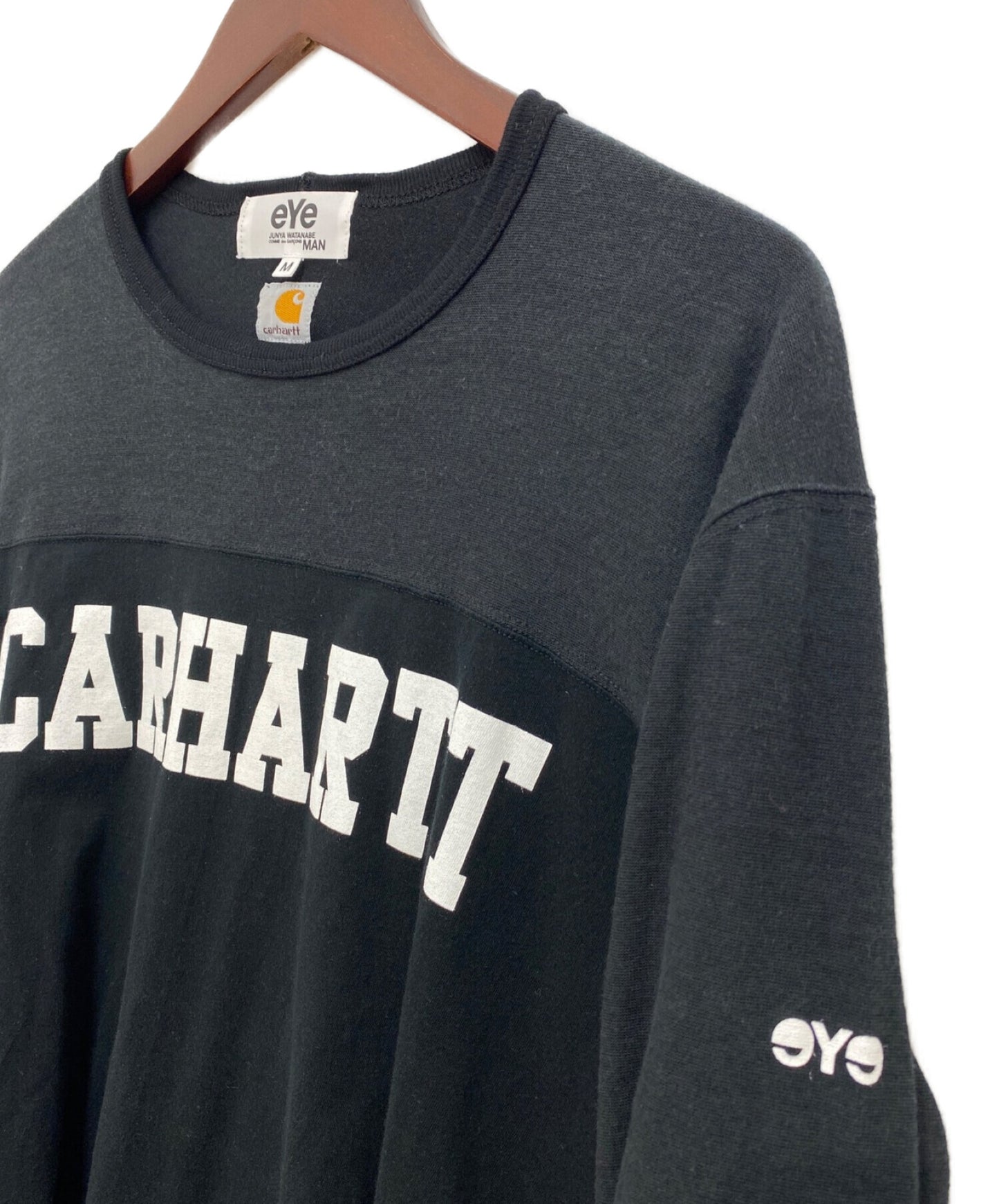 Eye Comme Des Garcons Junya Watanabe Man × XCARHARTT 로고 컷 및 SEW AD2017 WA-T916