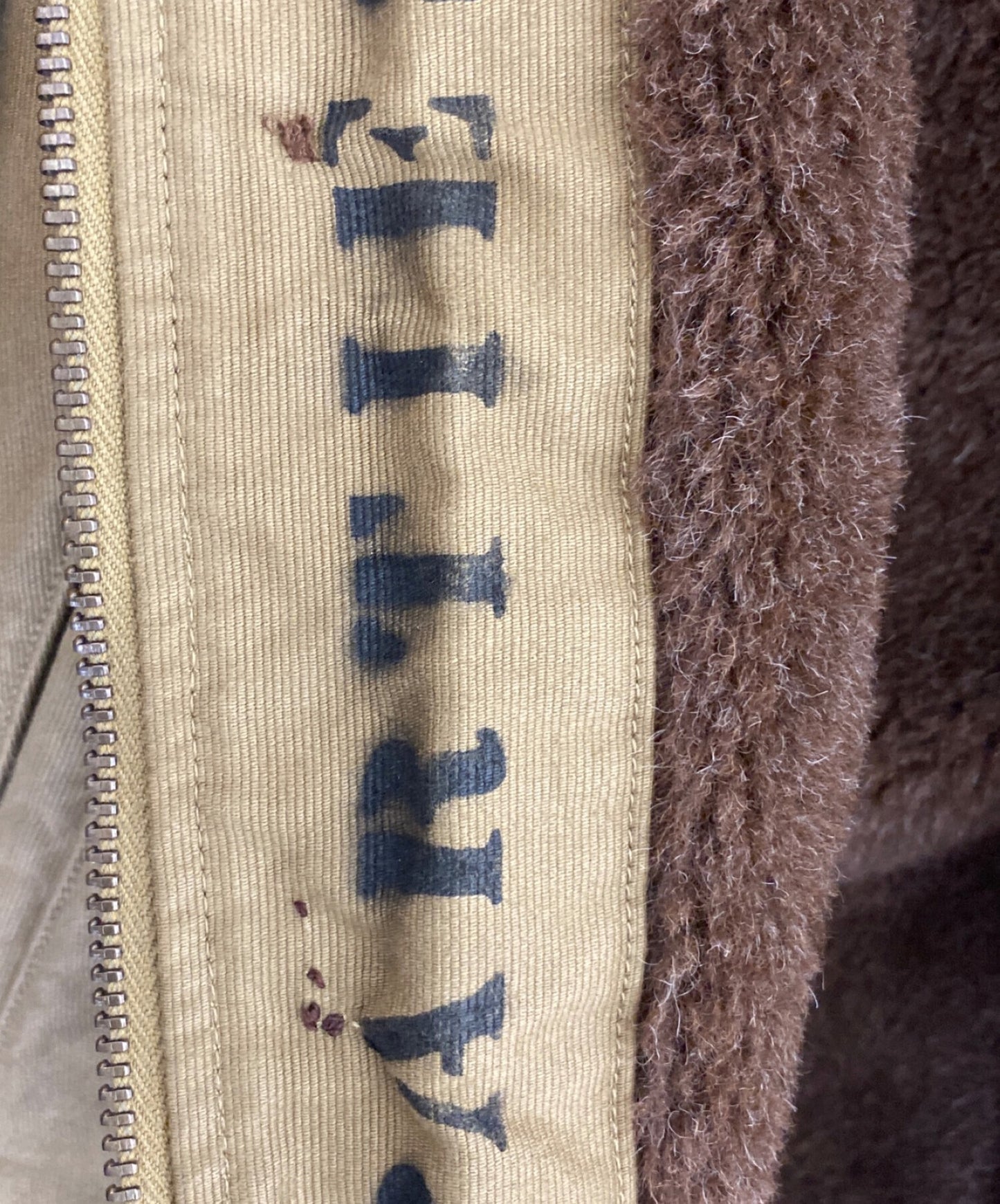 Wacko Maria×Wolf的頭羊駝BOA N-1甲板夾克