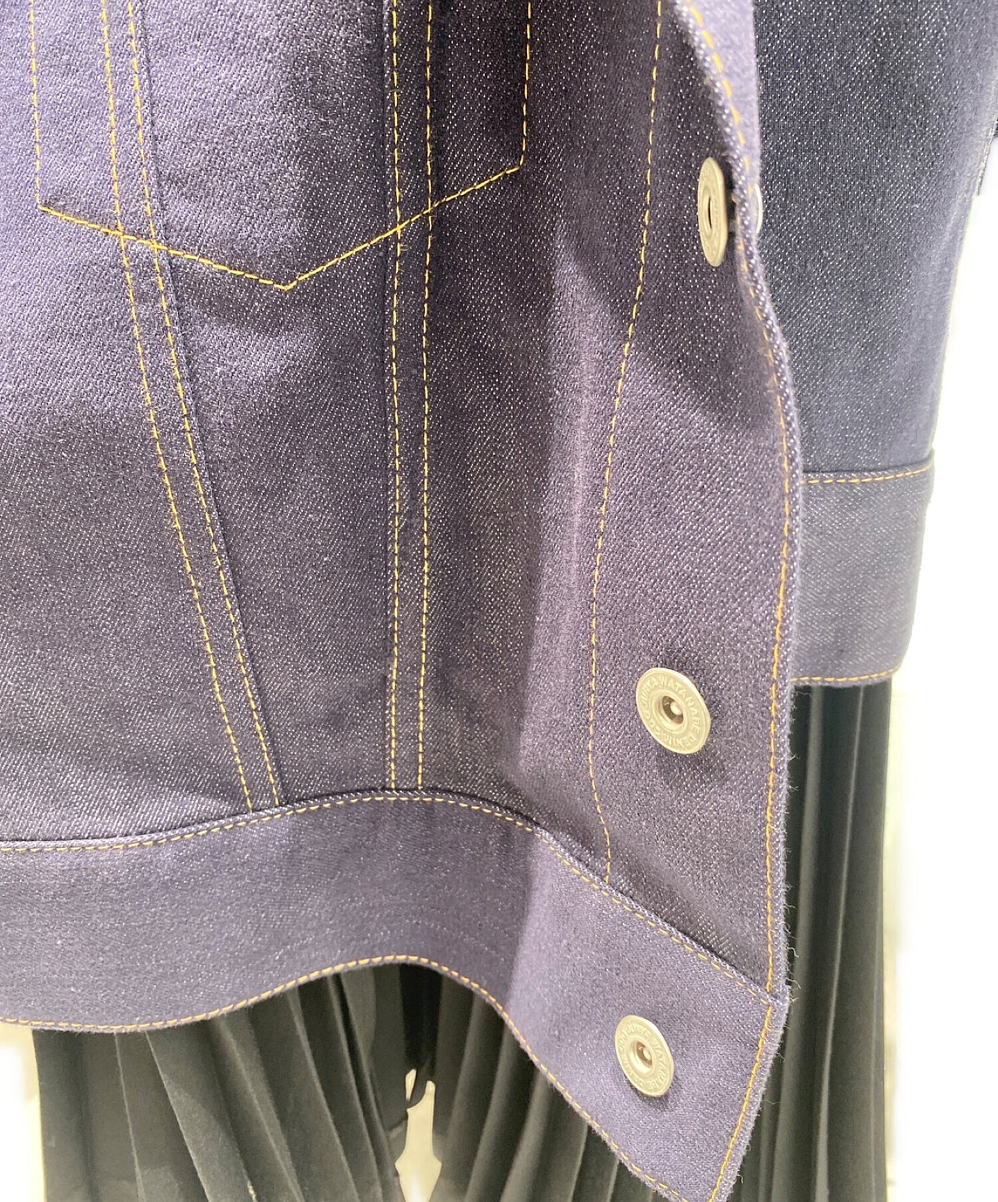 Junya Watanabe Comme des Garcons Denim Pleated連衣裙 /無袖連衣裙XG-O003