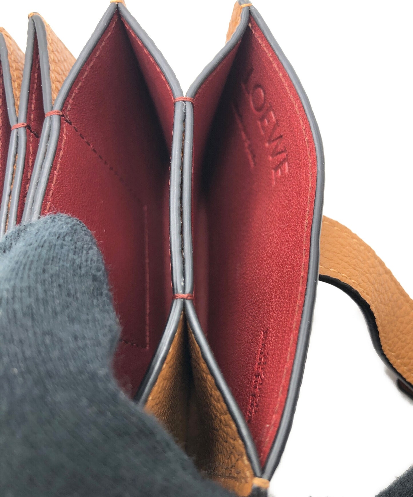 [Pre-owned] LOEWE Accordion Strap Card Case