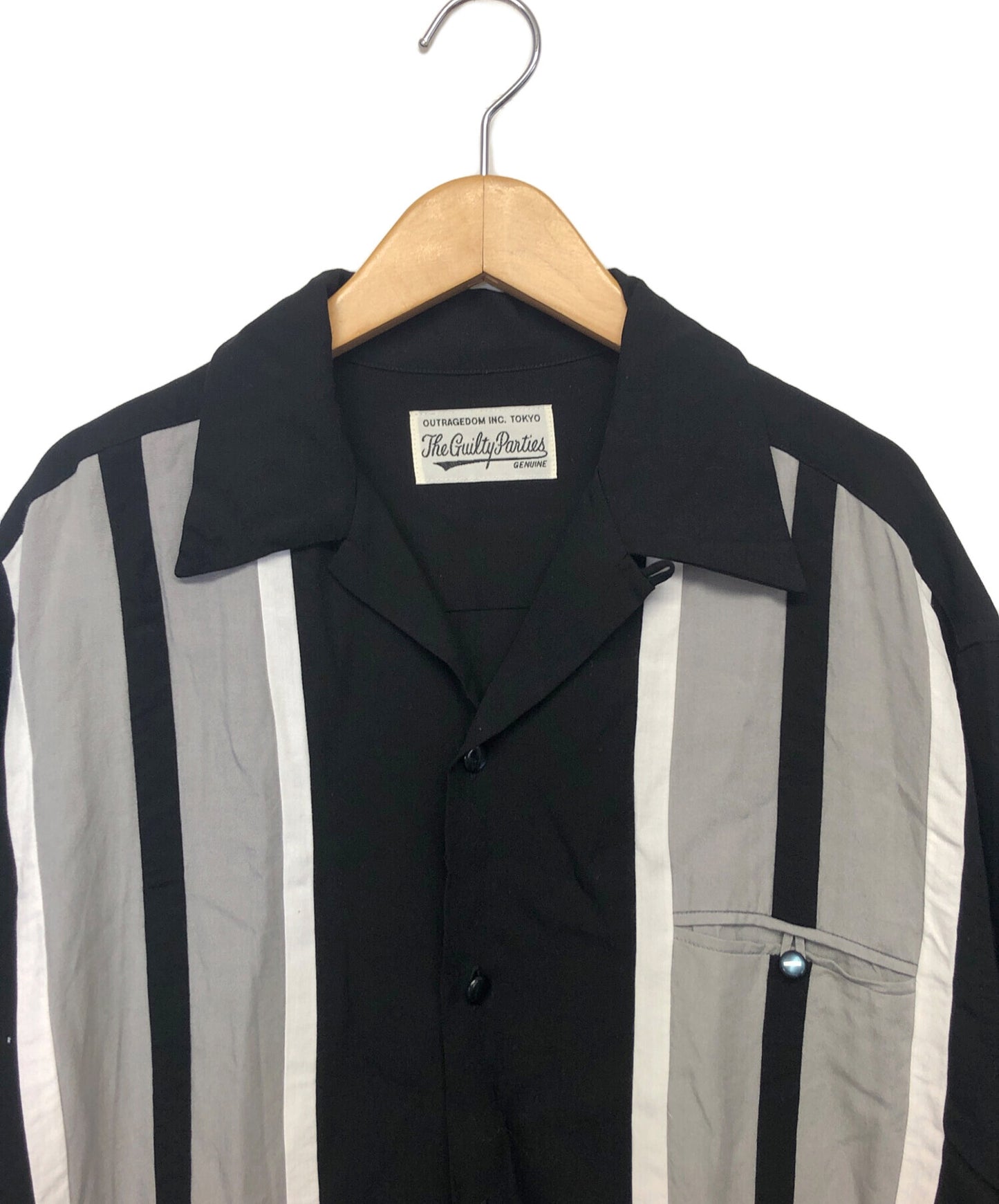 [Pre-owned] WACKO MARIA Long-sleeved two-tone shirt