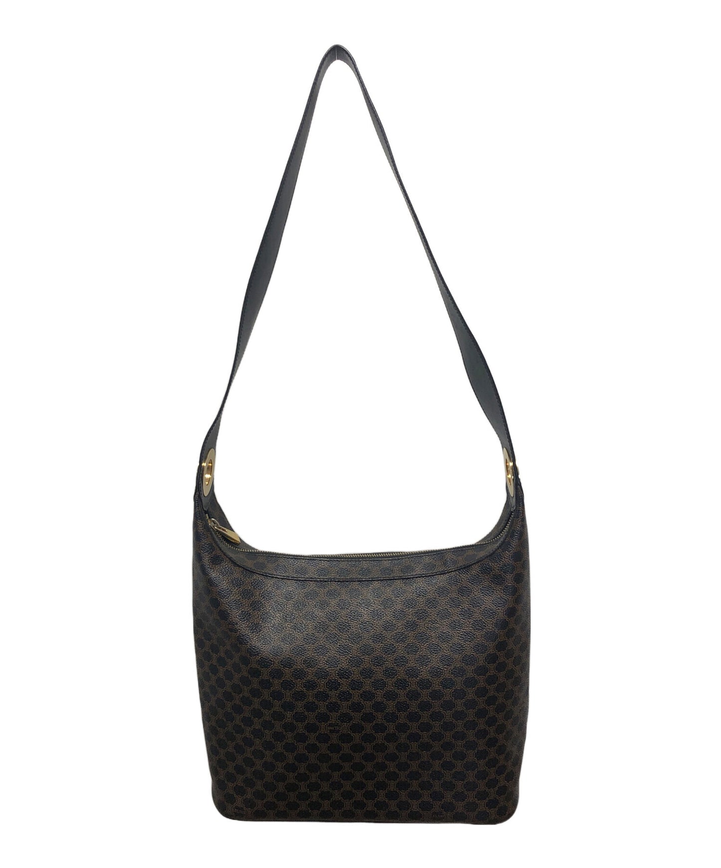 [Pre-owned] CELINE Macadam Circle Logo Shoulder Bag