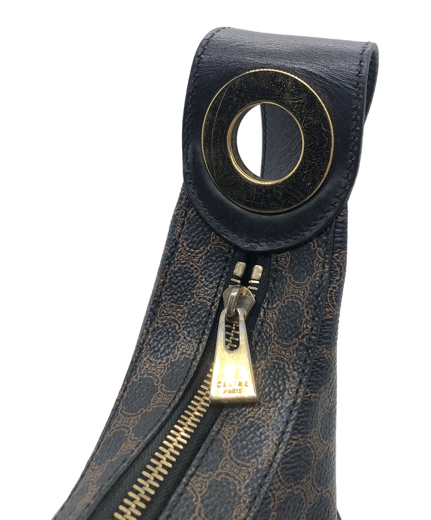 [Pre-owned] CELINE Macadam Circle Logo Shoulder Bag