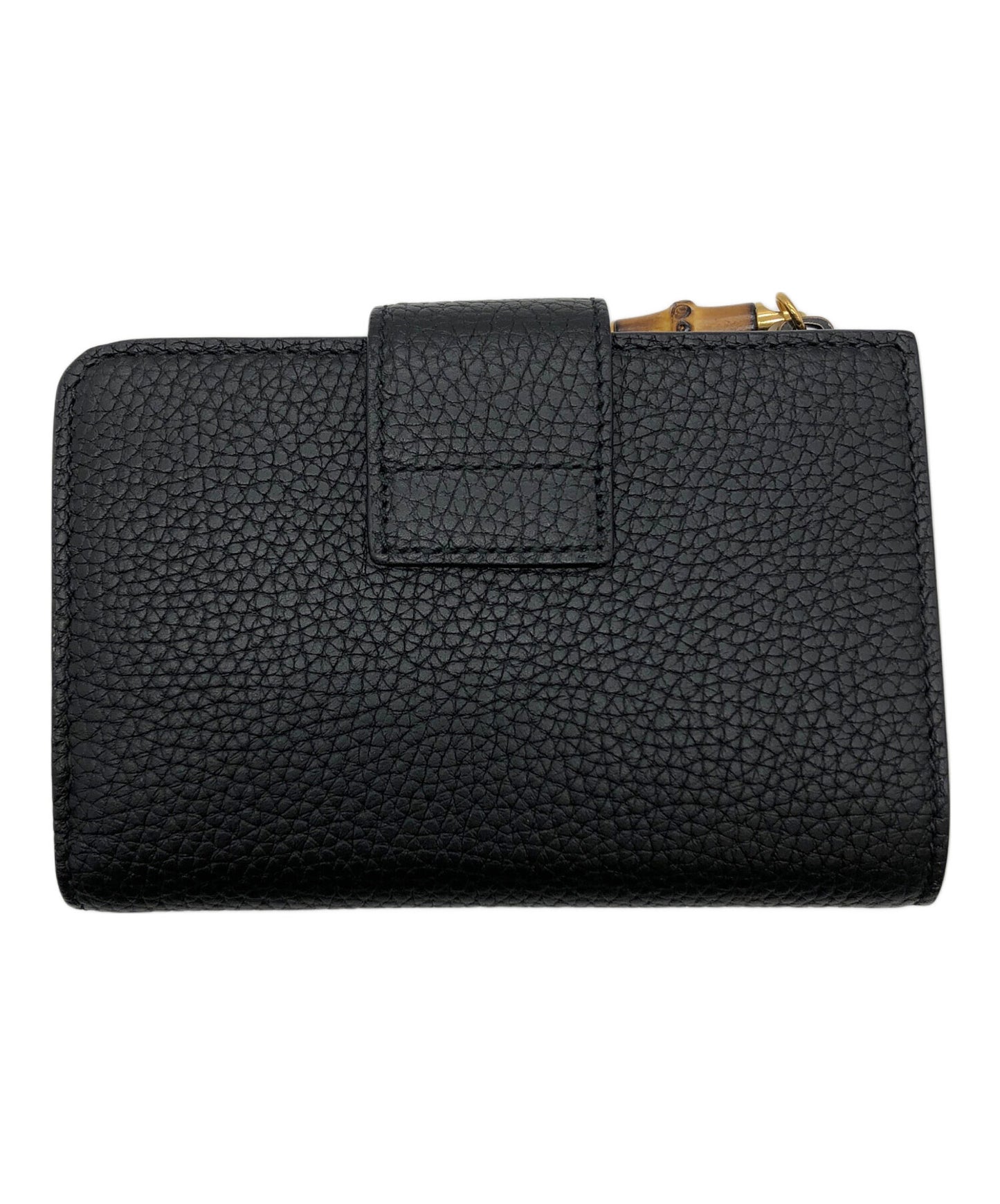 [Pre-owned] GUCCI Double G medium wallet with bamboo 739498