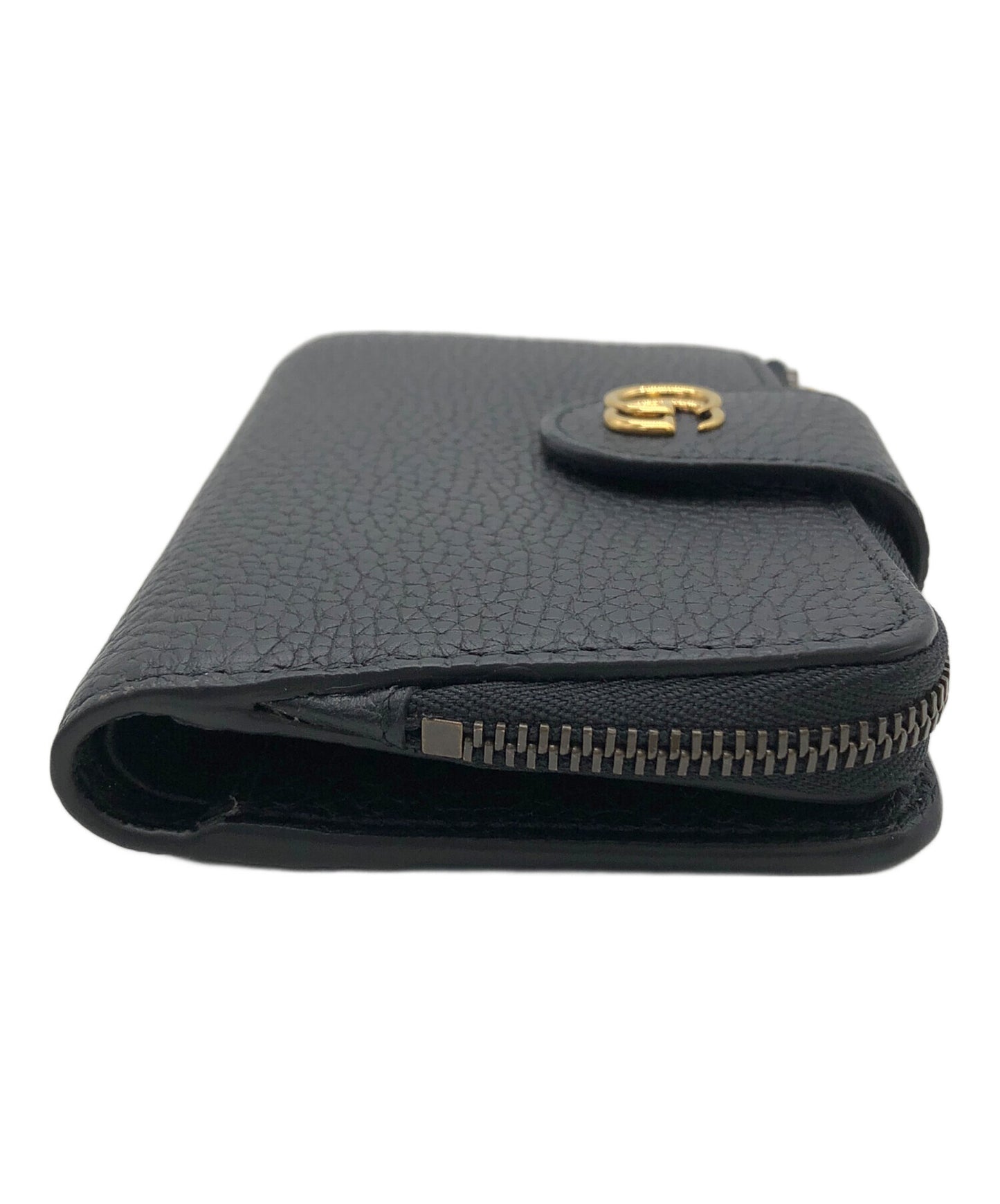 [Pre-owned] GUCCI Double G medium wallet with bamboo 739498