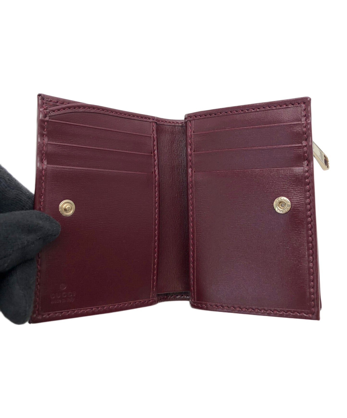 [Pre-owned] GUCCI GG Shadow Compact Wallet 795060