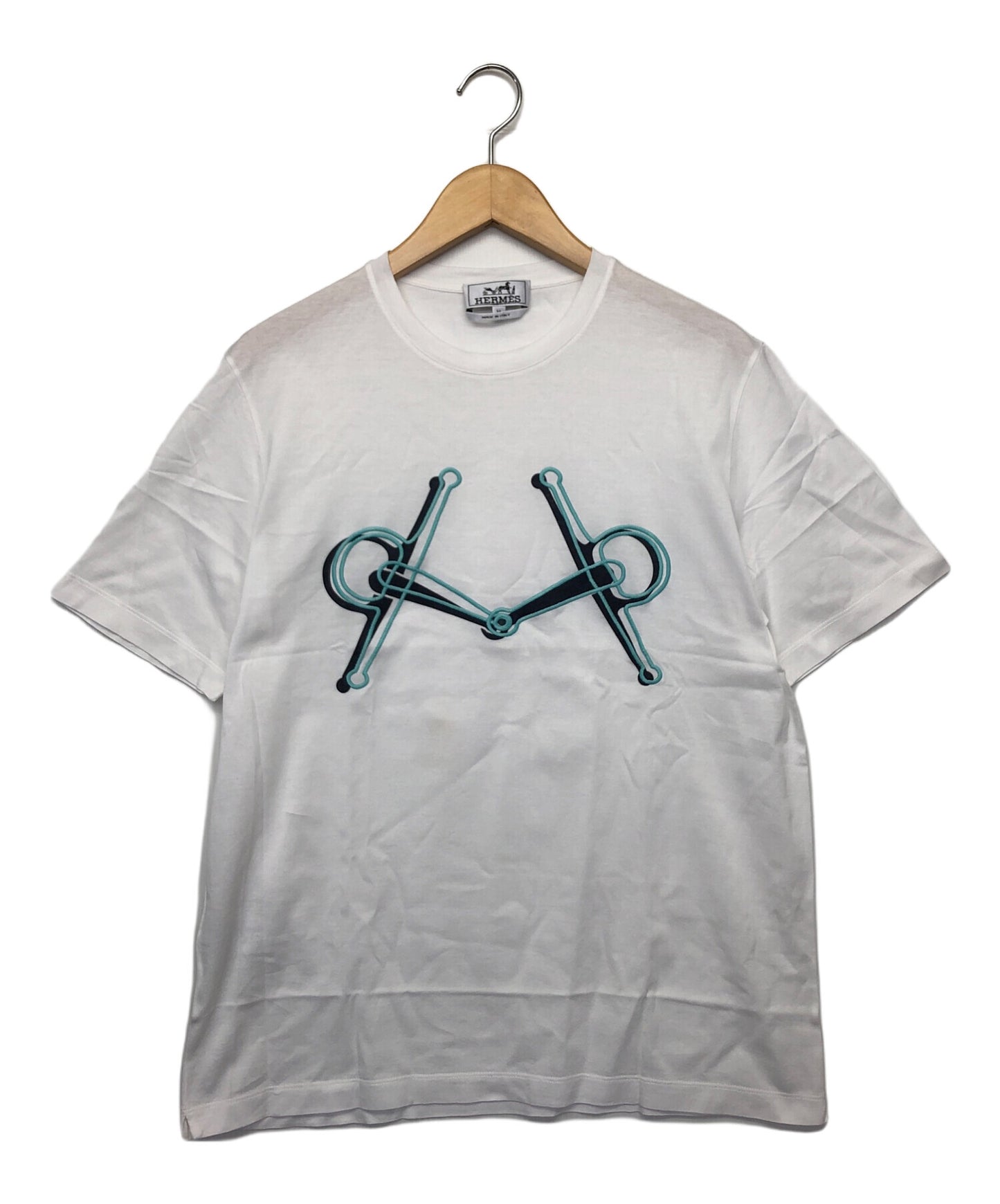 [Pre-owned] HERMES Printed embroidery t-shirts