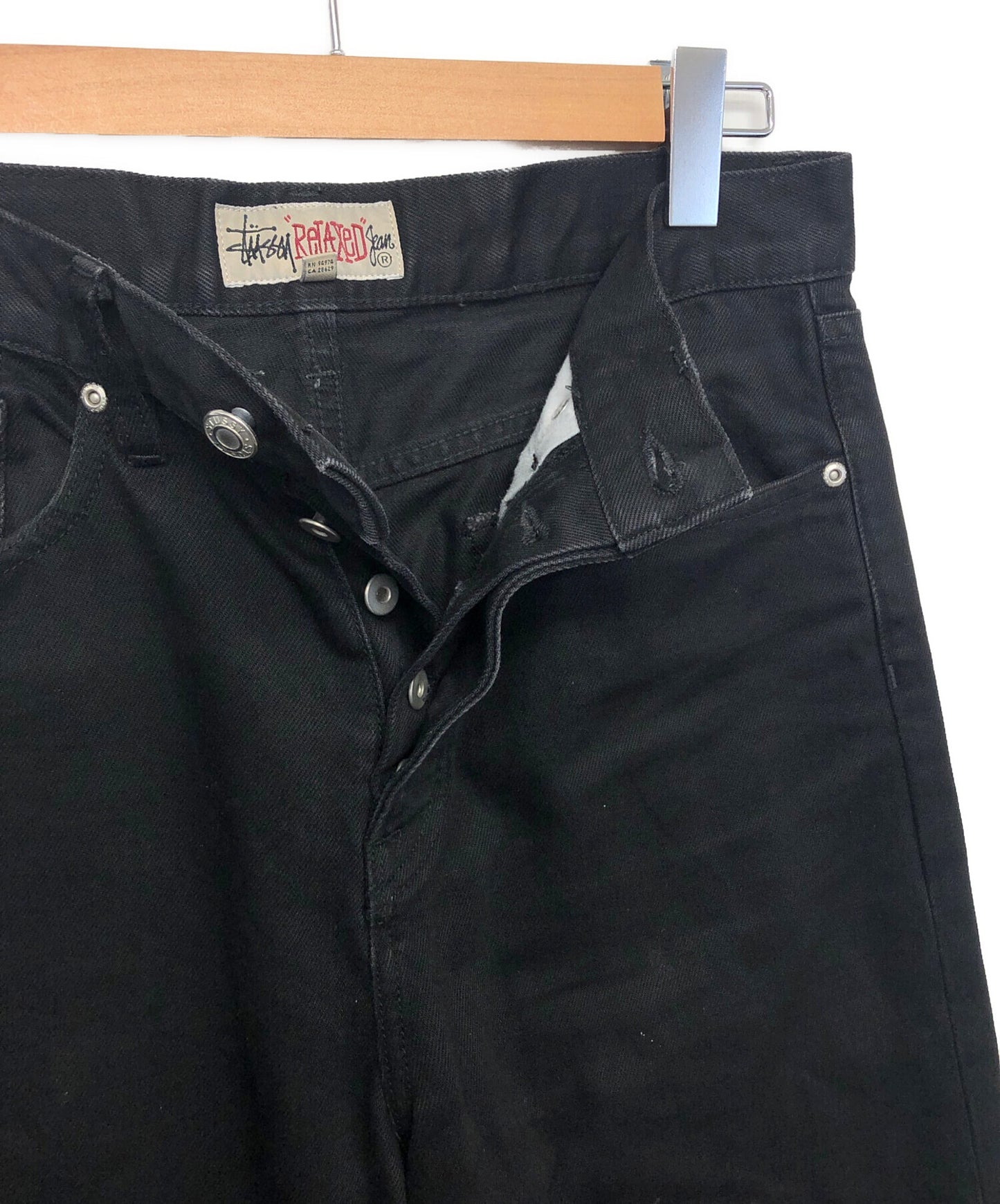 [Pre-owned] stussy Black Denim 116671