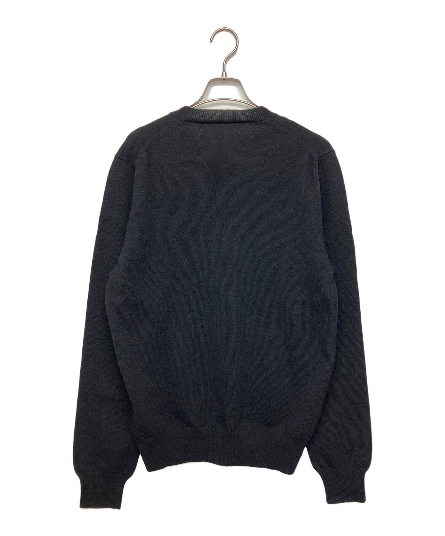 [Pre-owned] PLAY COMME des GARCONS Heart Patch V-Neck Knit AZ-N002