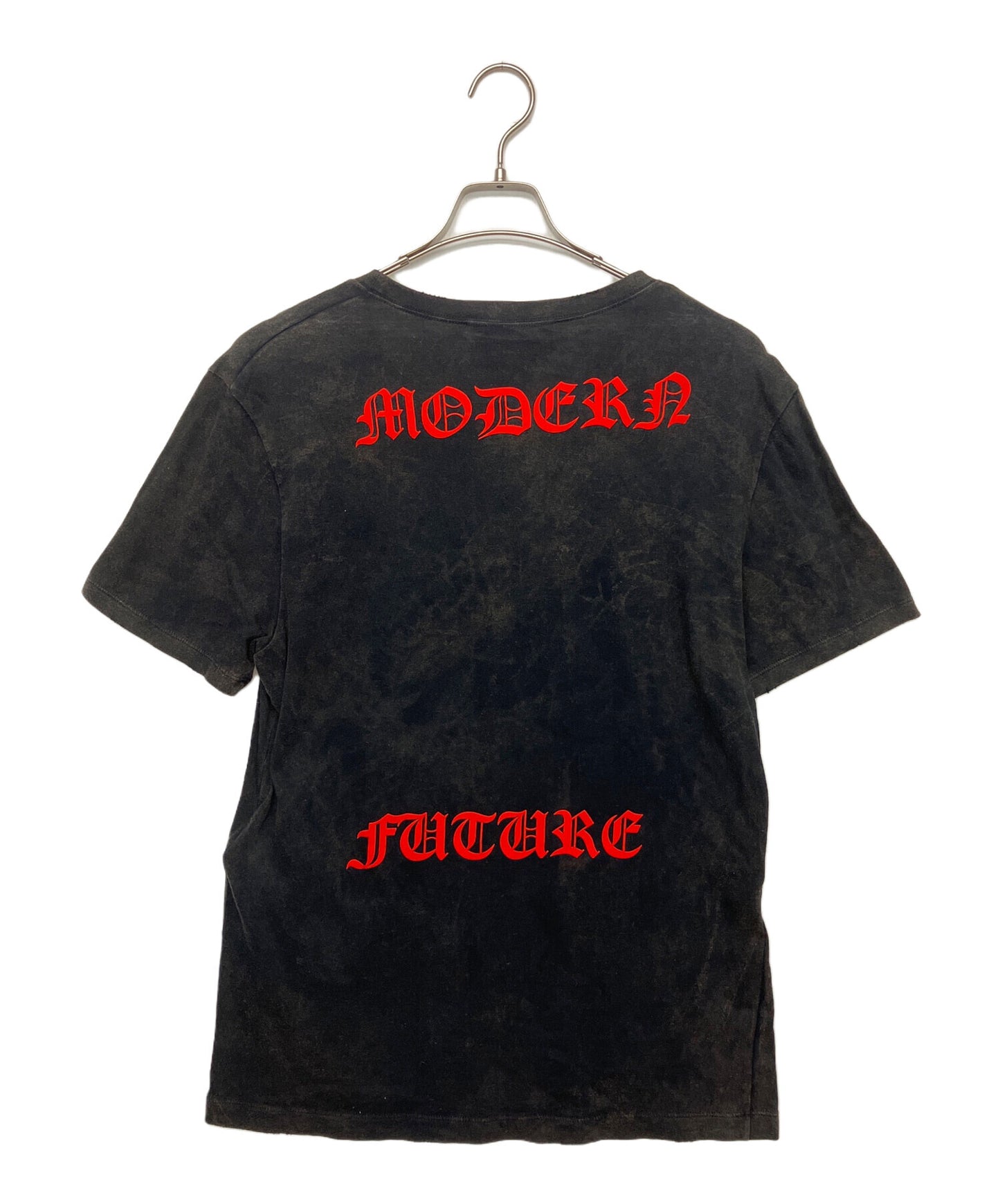 [Pre-owned] GUCCI Angry Cat Embroidery Double-Sided Print Vintage Finish Short-Sleeved Cut and Sewn 442670X5U16