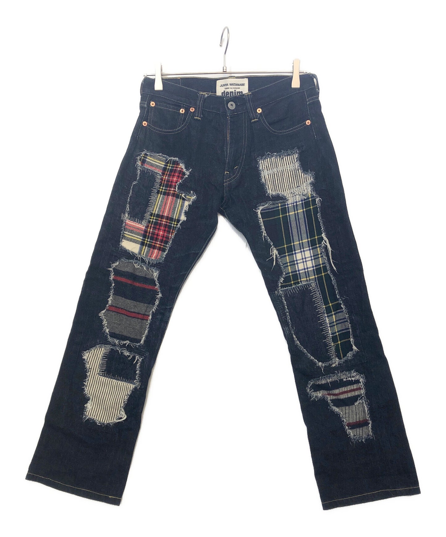 [Pre-owned] COMME des GARCONS JUNYA WATANABE MAN Check Patchwork Denim Pants XN-P011