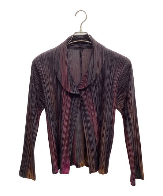 [Pre-owned] PLEATS PLEASE pleated cardigan PP93-JD702