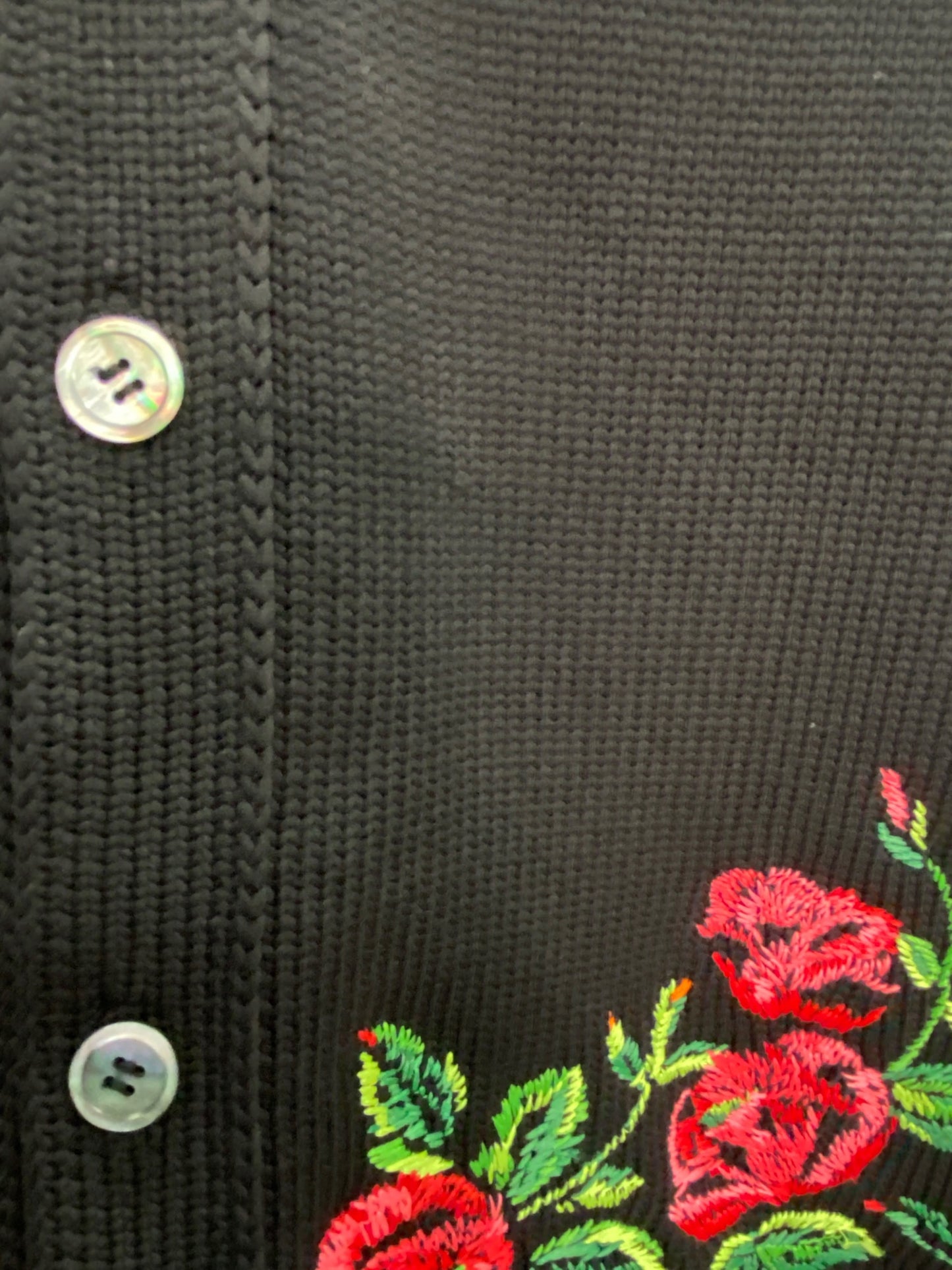 [Pre-owned] COMME des GARCONS COMME des GARCONS Flower Embroidery Knit Vest PI-N007