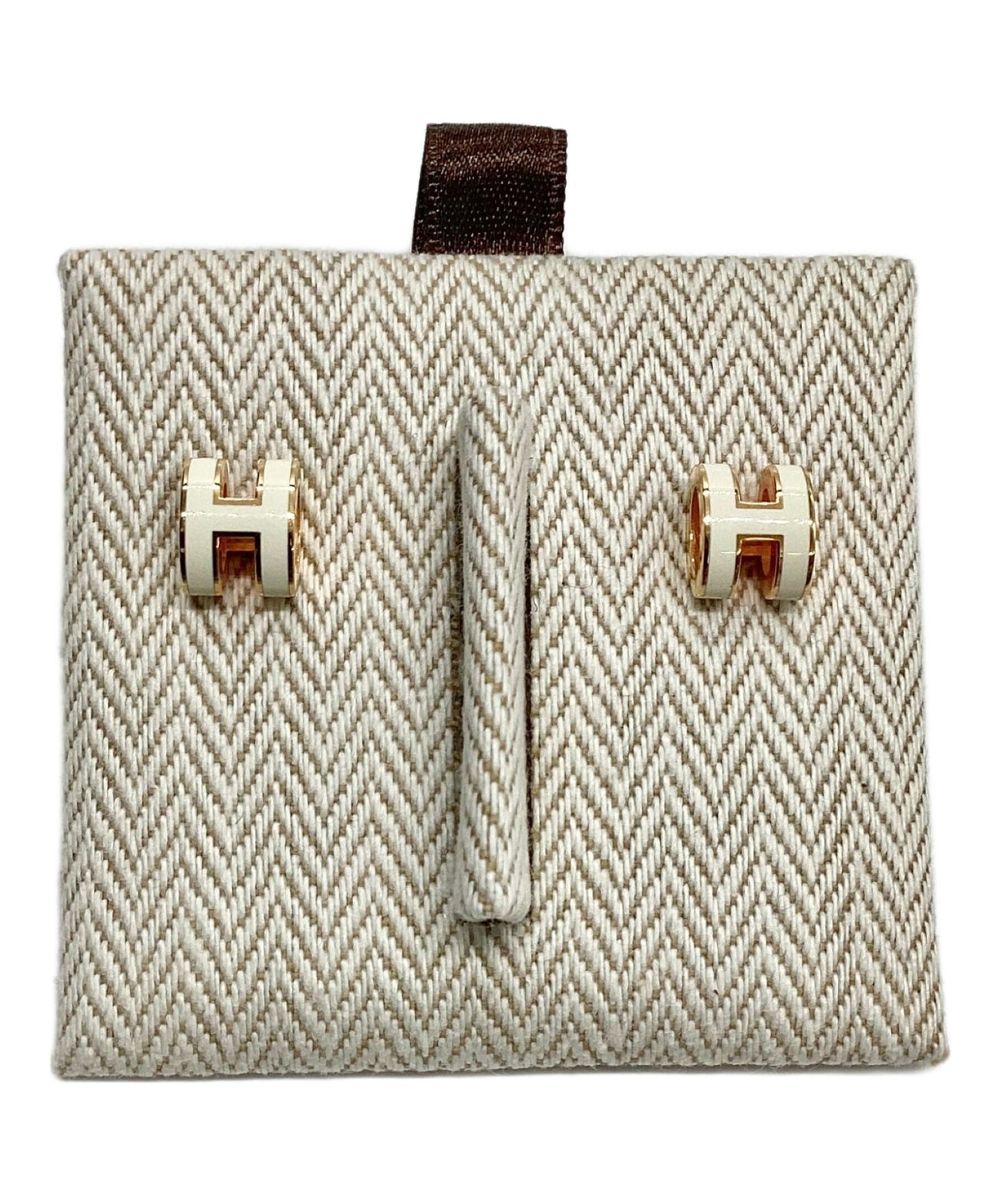 [Pre-owned] HERMES Mini Pop Ash Earrings