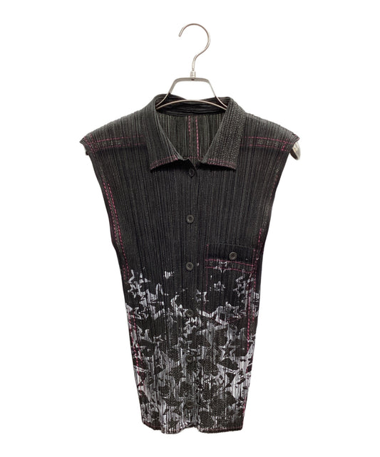 [Pre-owned] PLEATS PLEASE Pleated sleeveless blouse PP22-JE814