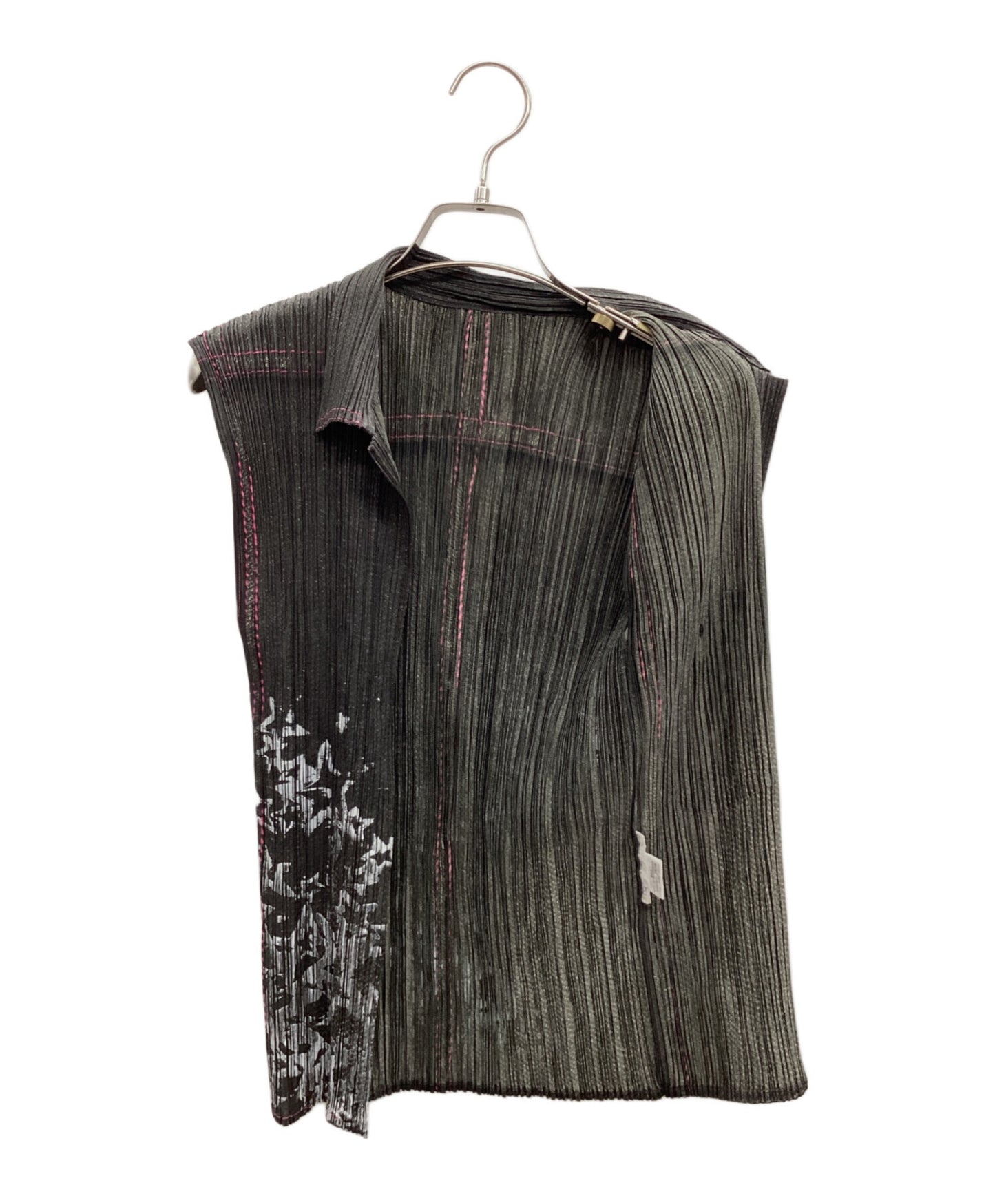 [Pre-owned] PLEATS PLEASE Pleated sleeveless blouse PP22-JE814