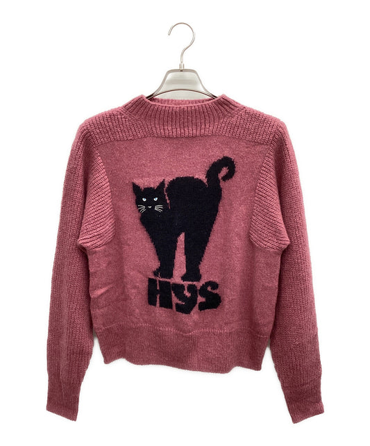 [Pre-owned] Hysteric Glamour BLACK CAT braided sweater 01223NS07