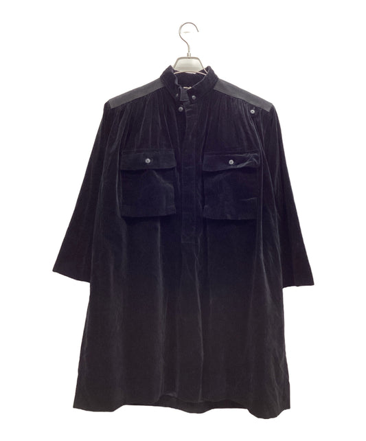 [Pre-owned] Y's Long Sleeve Velour Dress